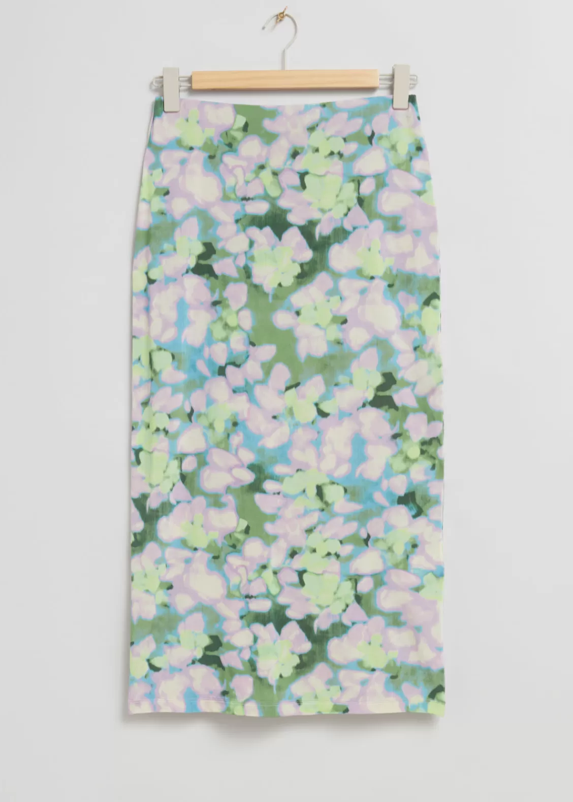 & Other Stories Skirts | 90s Look Pencil Skirt Lilac Floral Print