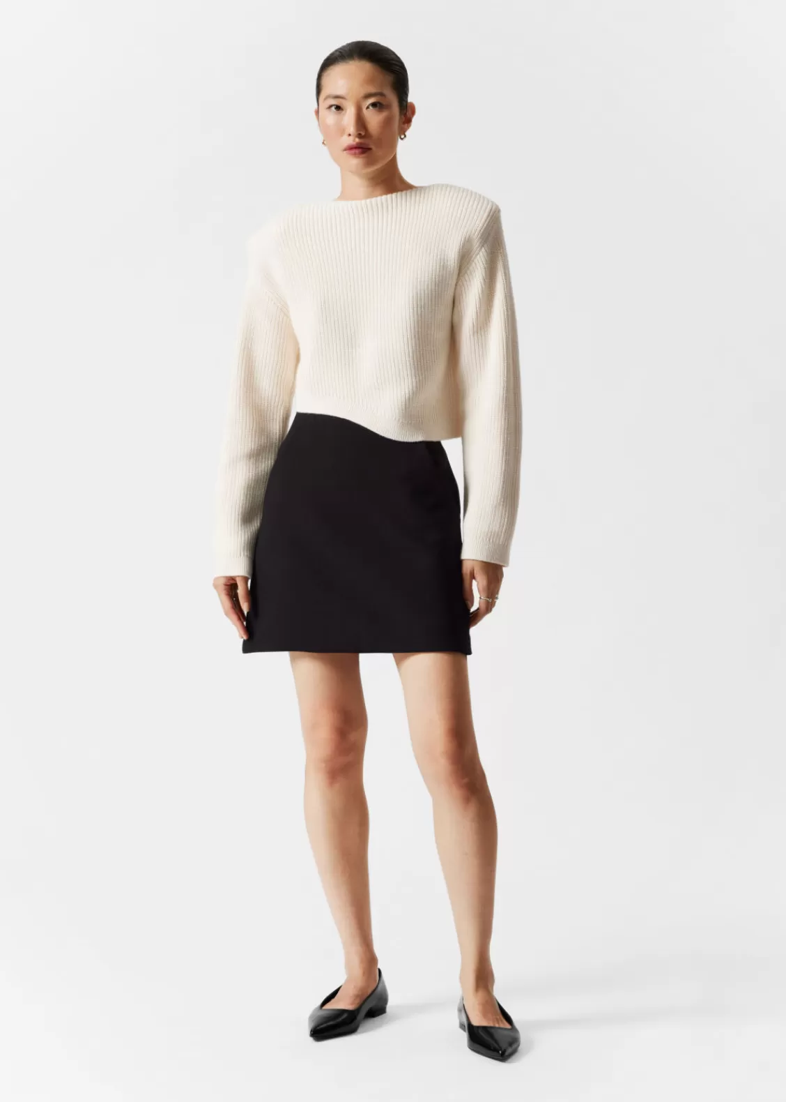 & Other Stories Skirts | A-Line Mini Skirt Black