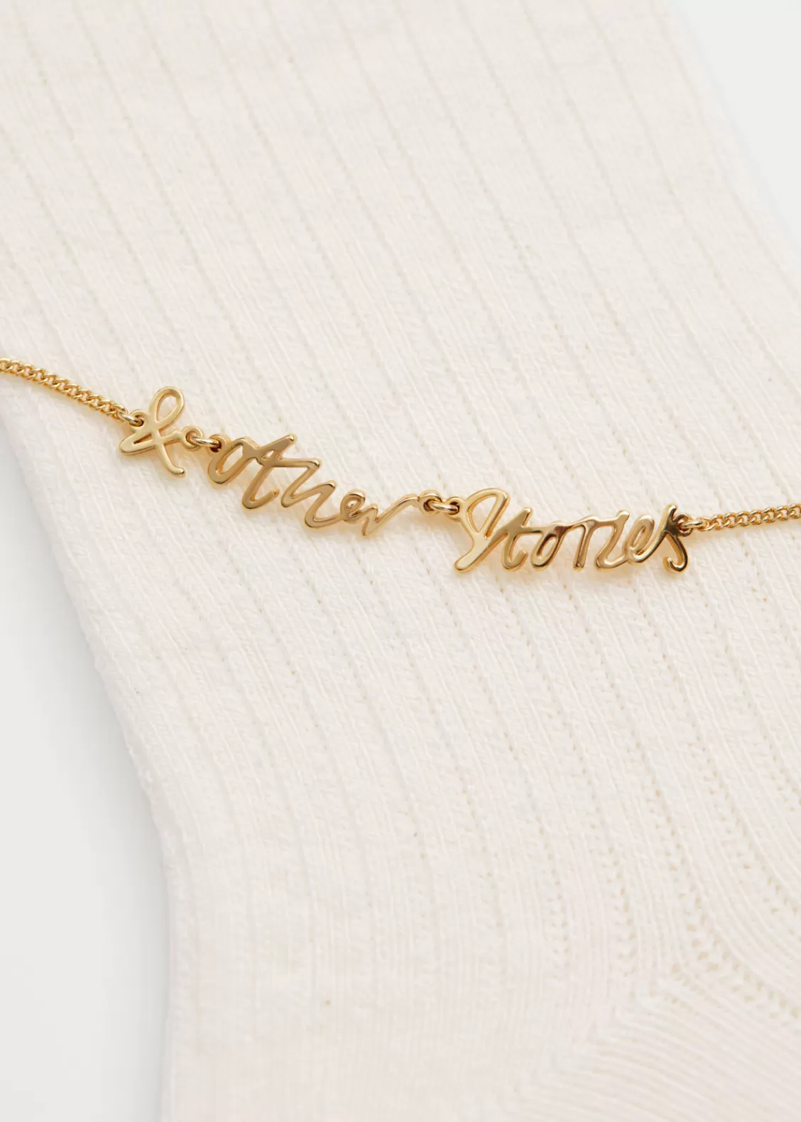 & Other Stories Lingerie | Anklet Embellished Socks Ivory