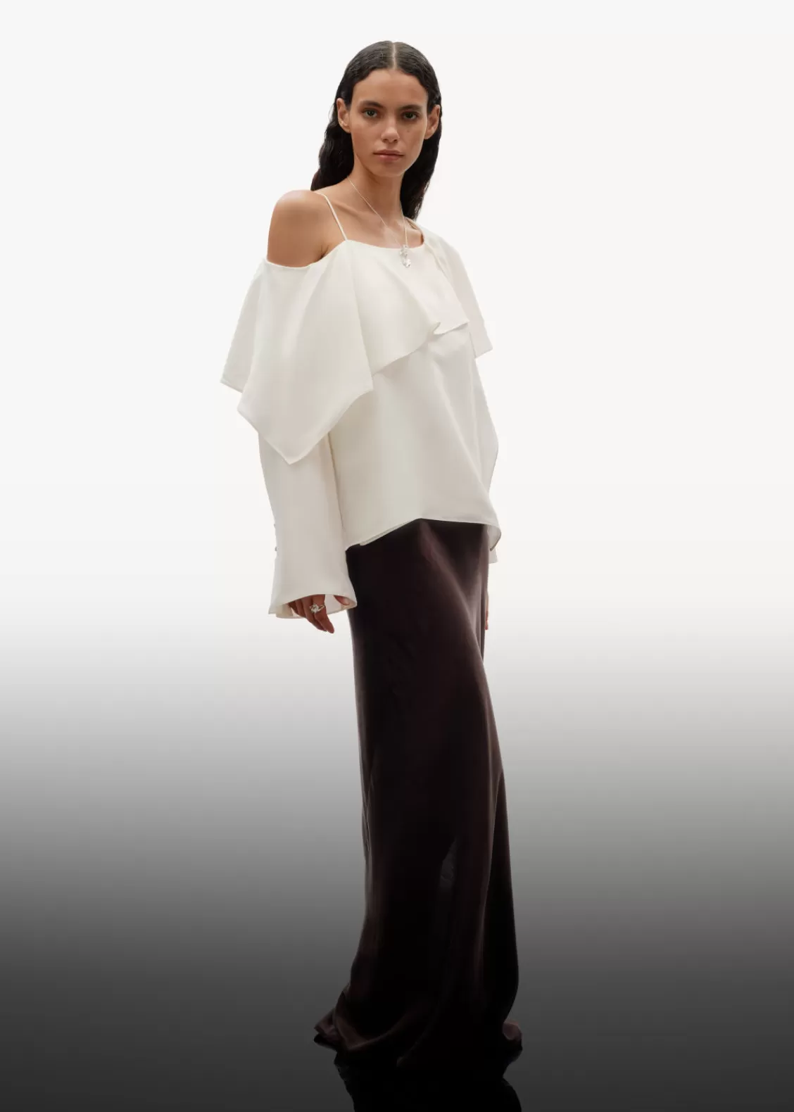 & Other Stories Blouses & Shirts | Asymmetric Silk Top White