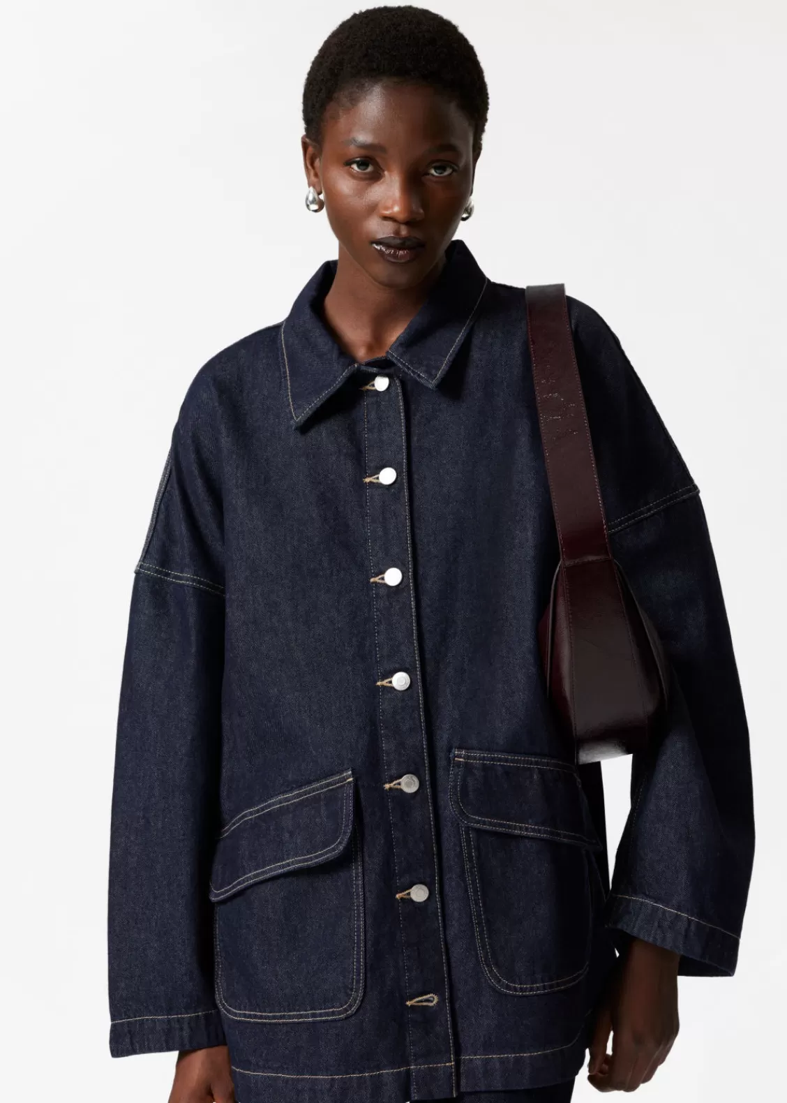 & Other Stories Sets & Suits | Outerwear | Belted Oversized Denim Jacket Blue