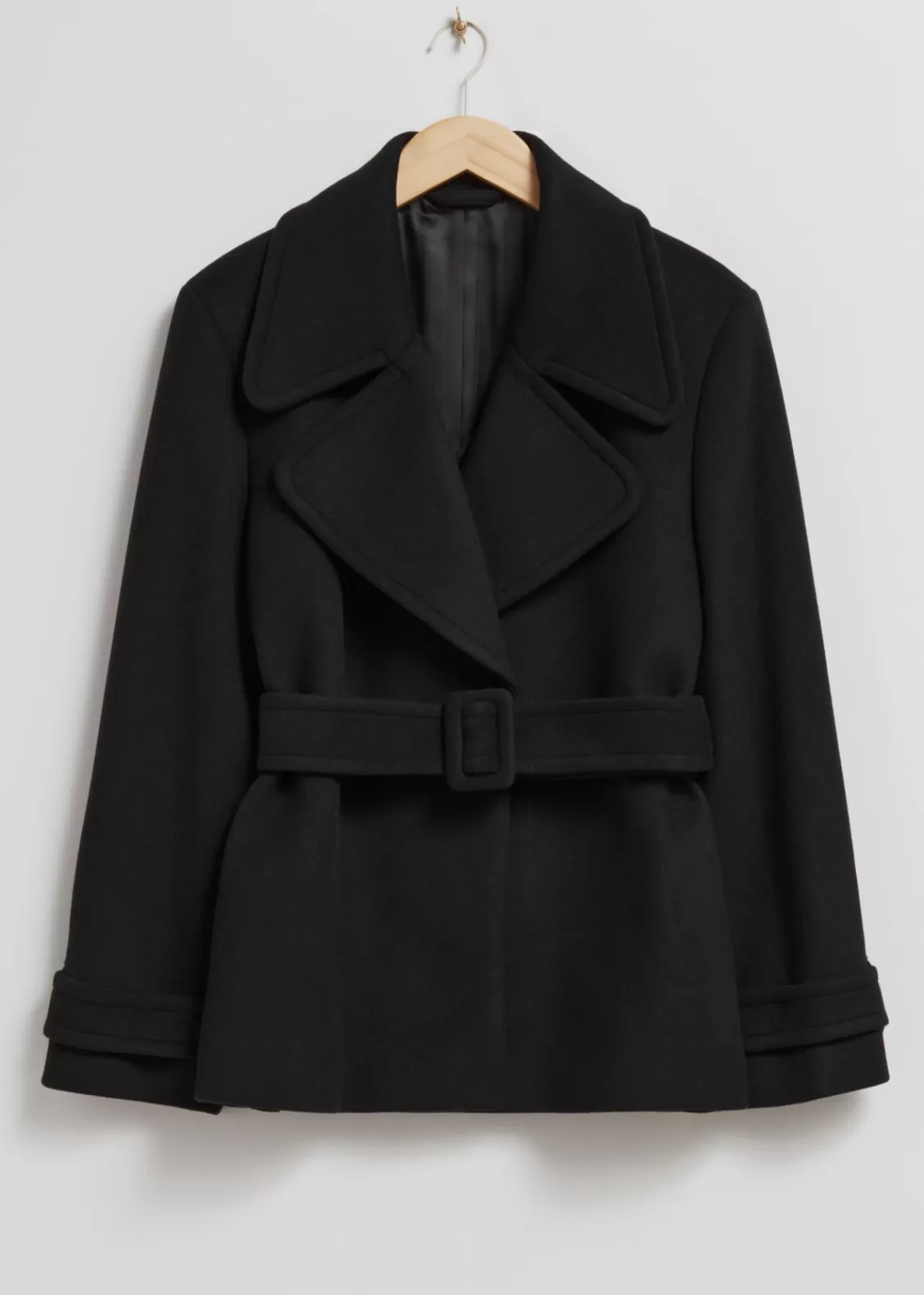 & Other Stories Outerwear | Belted Wool Jacket