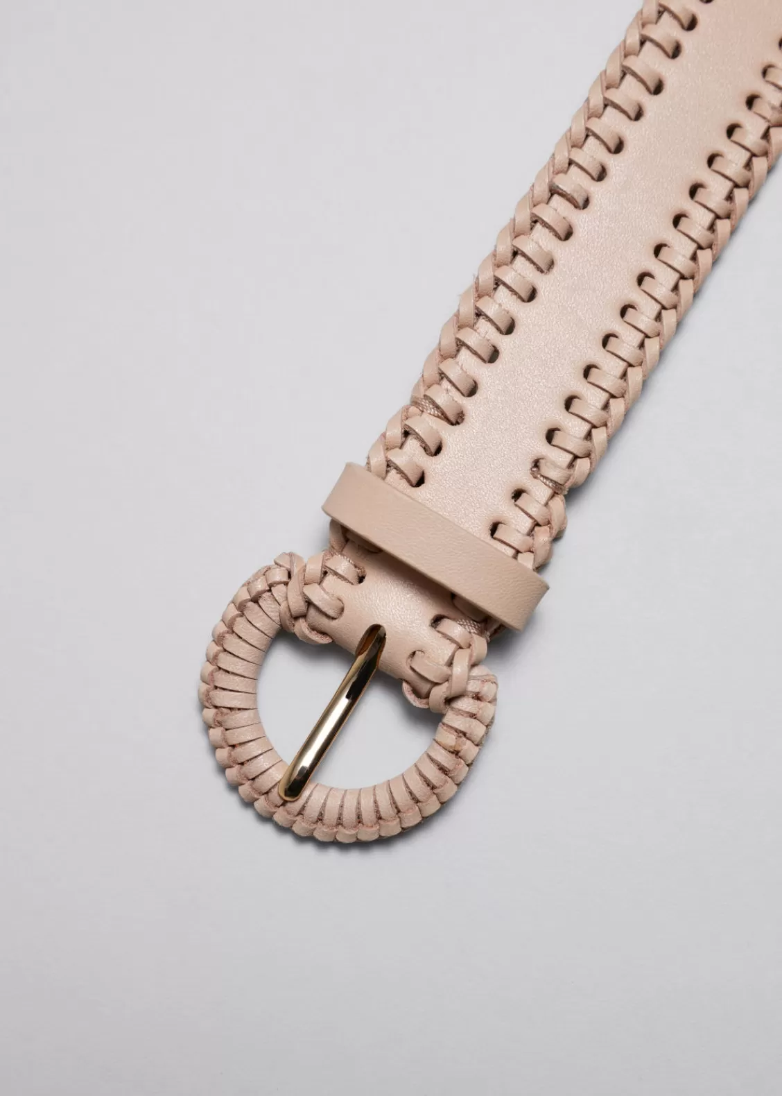 & Other Stories Belts | Braided Leather Belt Beige