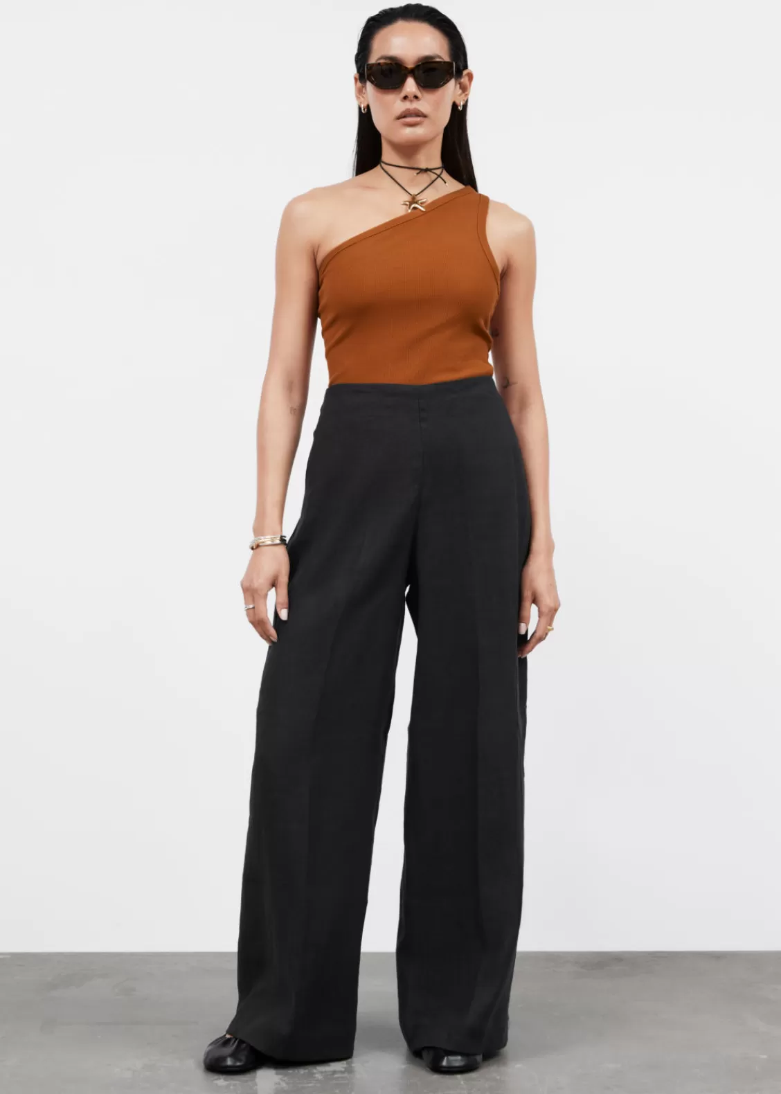 & Other Stories Pants | Breezy High-Waist Trousers