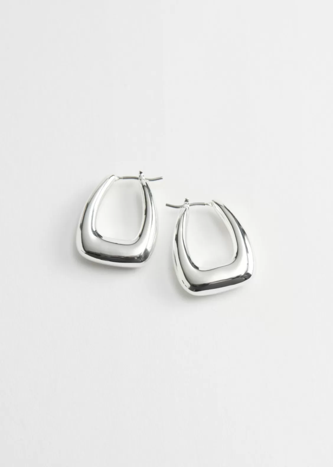 & Other Stories Earrings | Chunky Oval Hoop Earrings