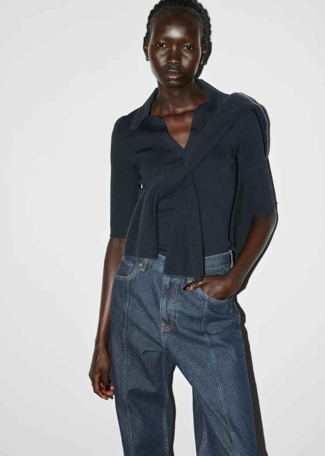 & Other Stories Tops | Sweaters & Knits | Collared Short-Sleeve Top