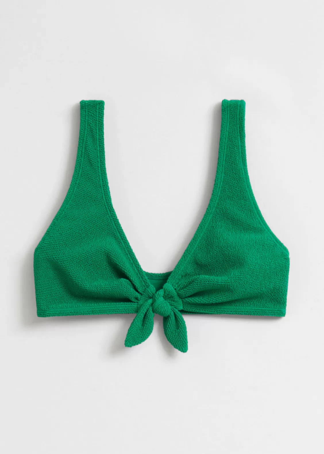 & Other Stories Swimwear | Crepe Knot Tie Bikini Top