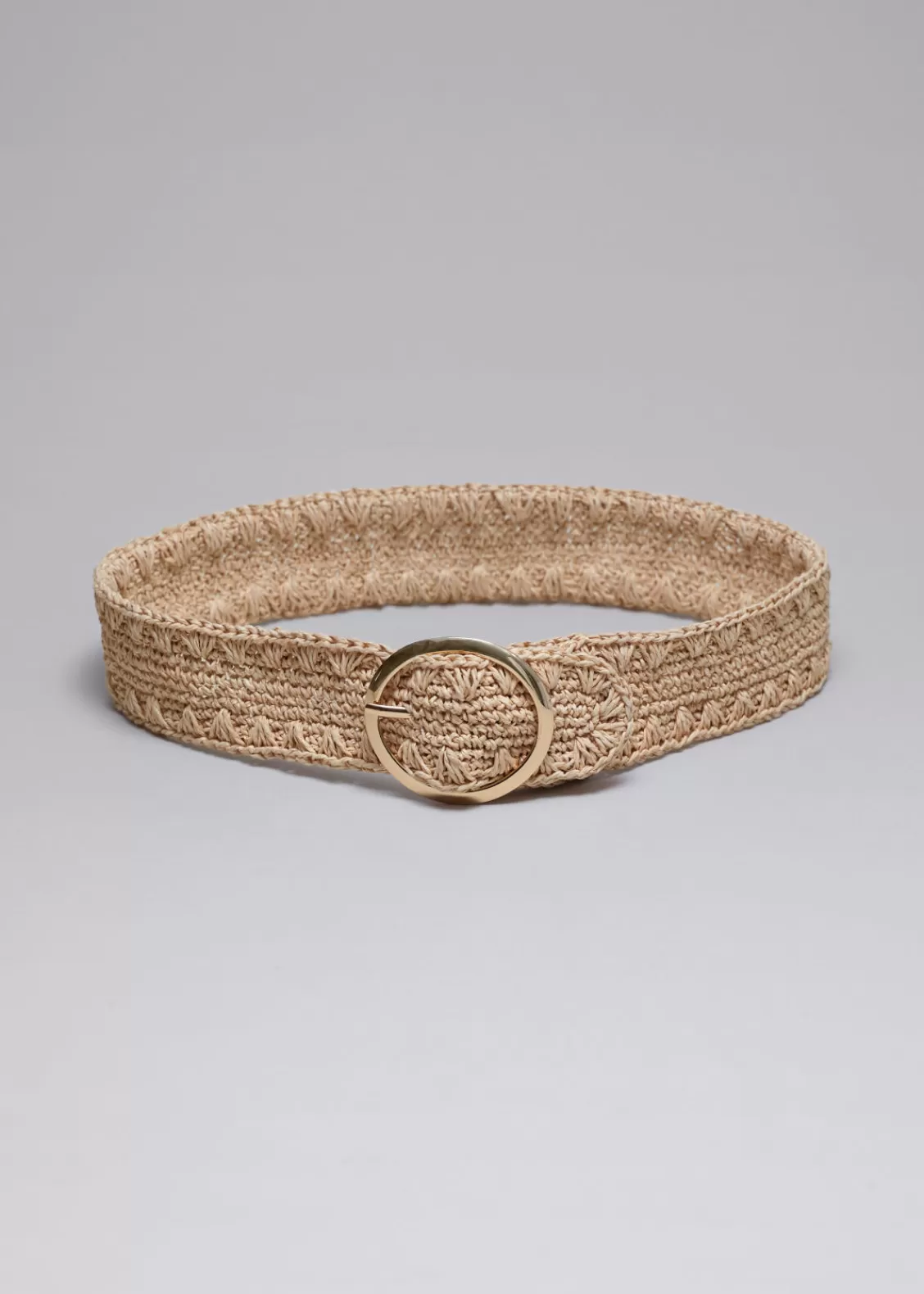 & Other Stories Belts | Crochet Straw Belt Beige