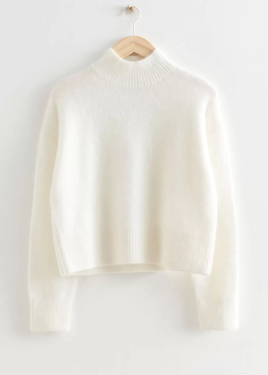 & Other Stories Sweaters & Knits | Cropped Mock Neck Knit Sweater