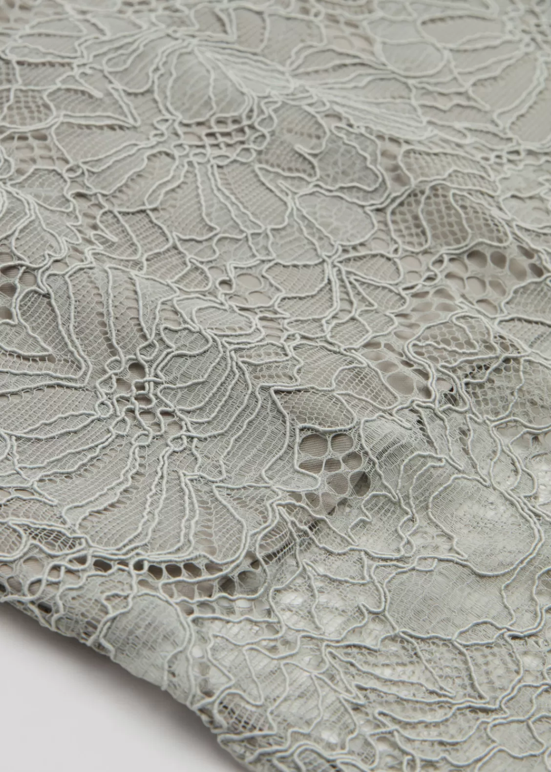 & Other Stories Skirts | Decorative Lace Pencil Skirt Light Beige