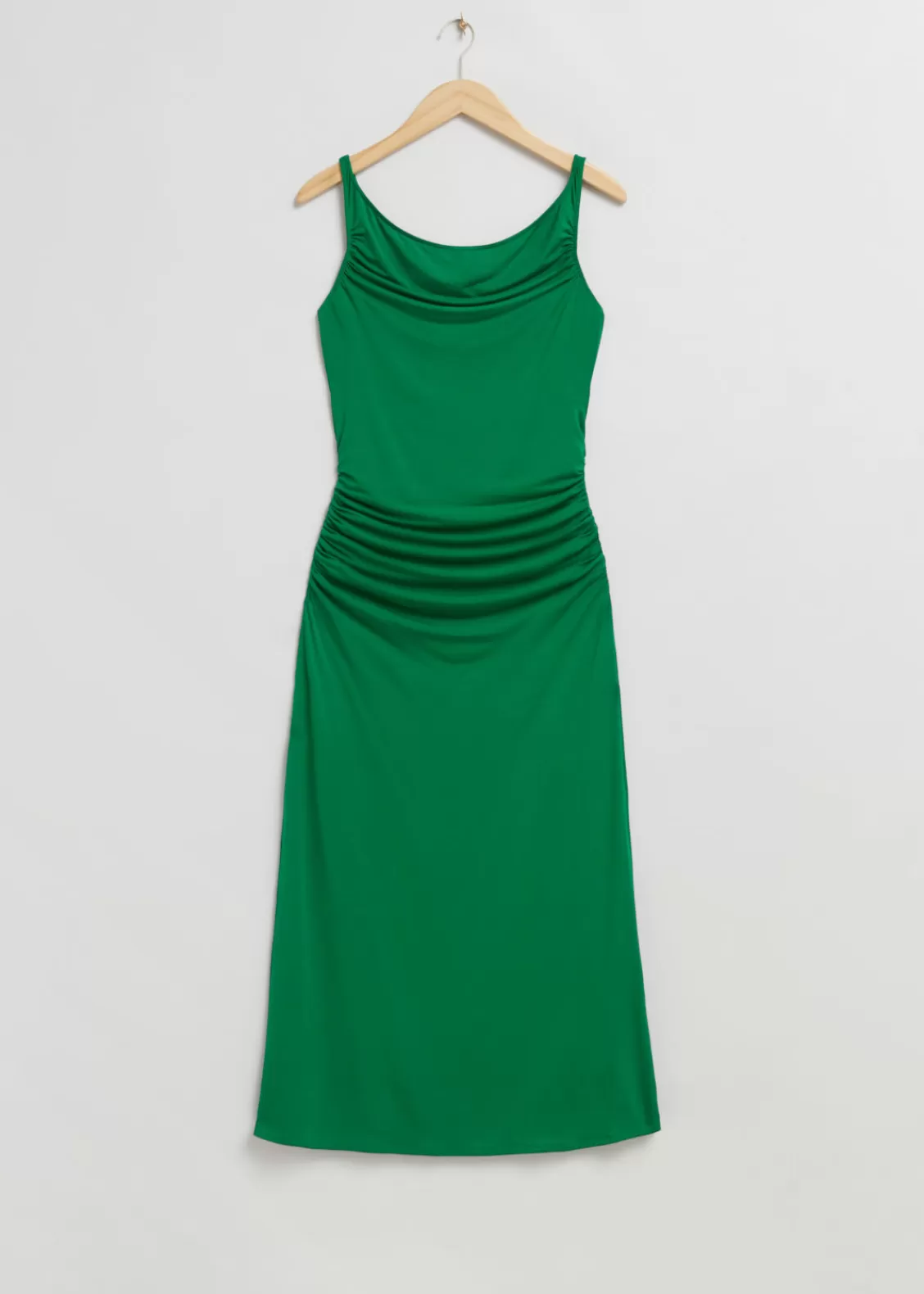 & Other Stories Dresses | Draped Cowl Neck Midi Dress