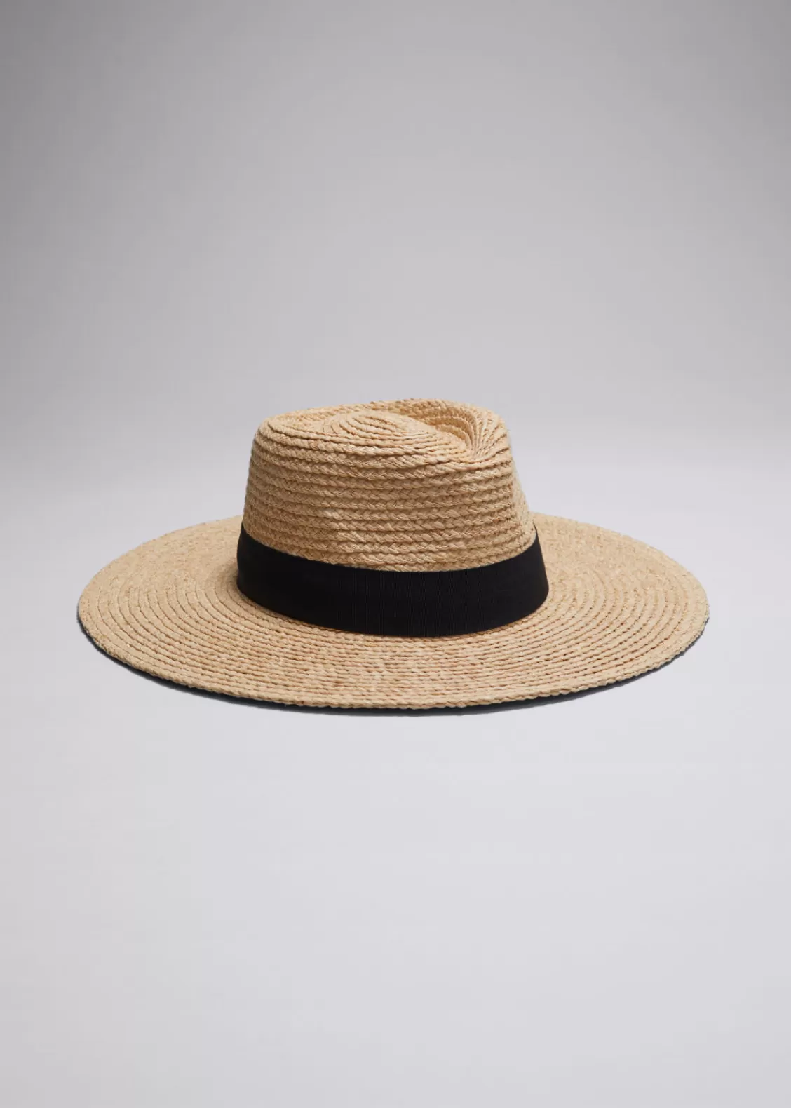 & Other Stories Hats | Swimwear | Grosgrain-Trimmed Straw Hat Natural Straw