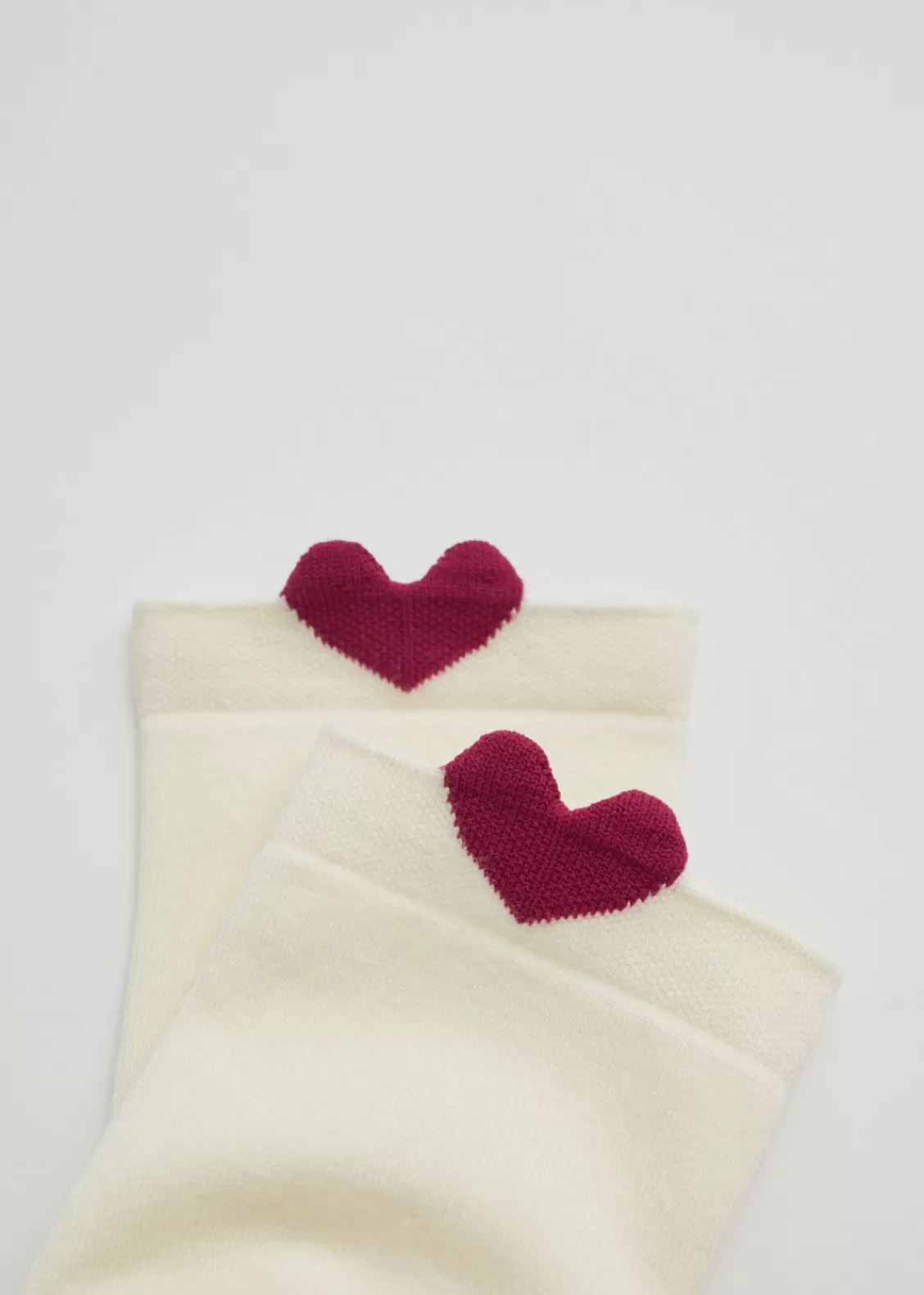 & Other Stories Lingerie | Heart Socks Cream