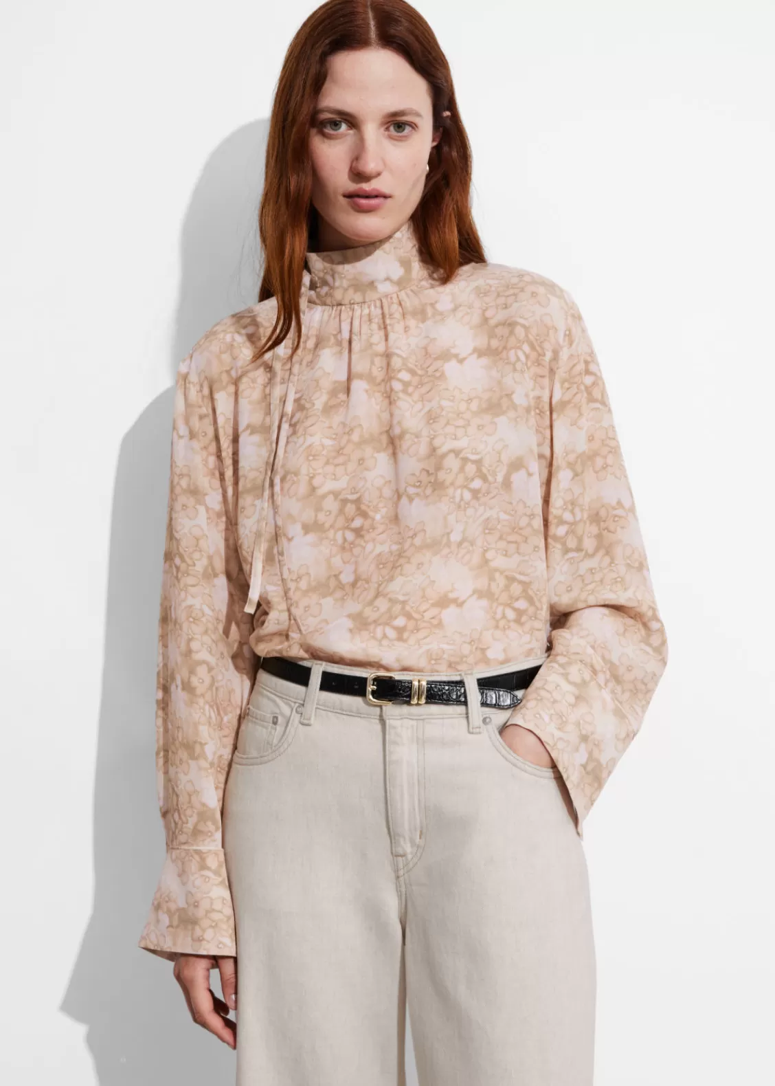 & Other Stories Blouses & Shirts | High-Collar Silk Blouse