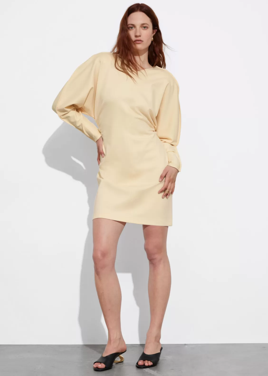 & Other Stories Dresses | Hourglass Mini Dress Yellow