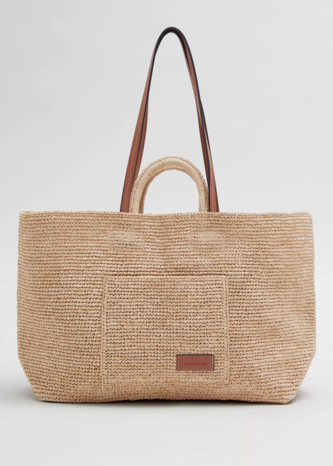 & Other Stories Totes | Swimwear | Large Woven Tote Straw