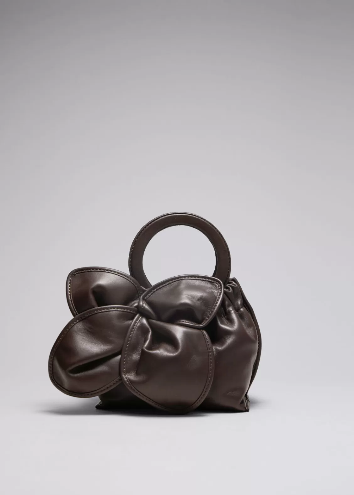 & Other Stories Shoulder Bags | Leather Blossom Bag Mahogany