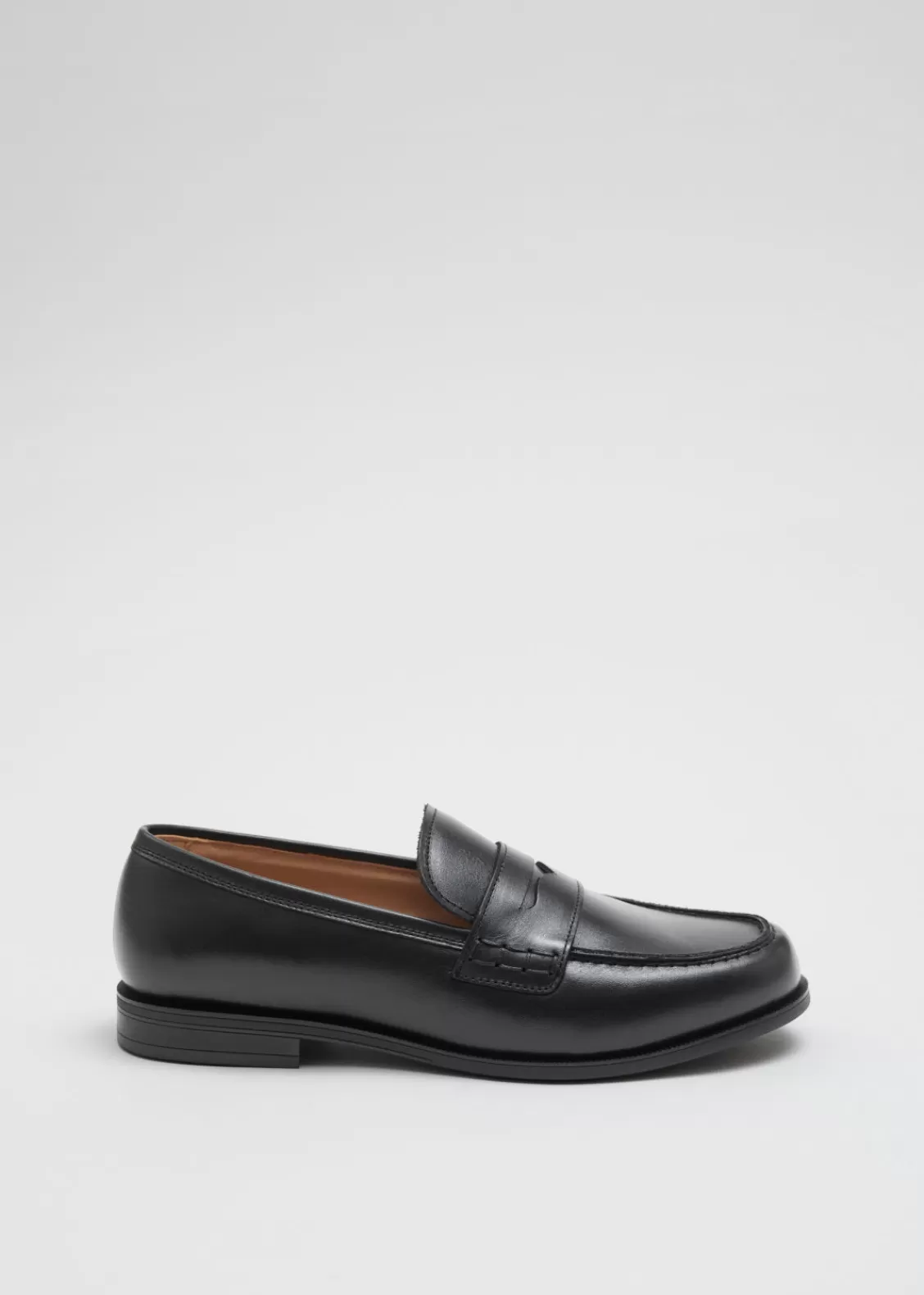 & Other Stories Loafers & Flats | Leather Penny Loafers Black