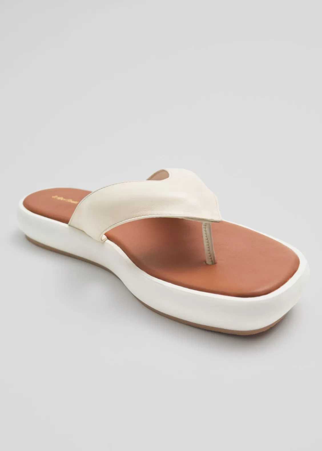 & Other Stories Loafers & Flats | Sandals | Leather Platform Flip Flops Ivory