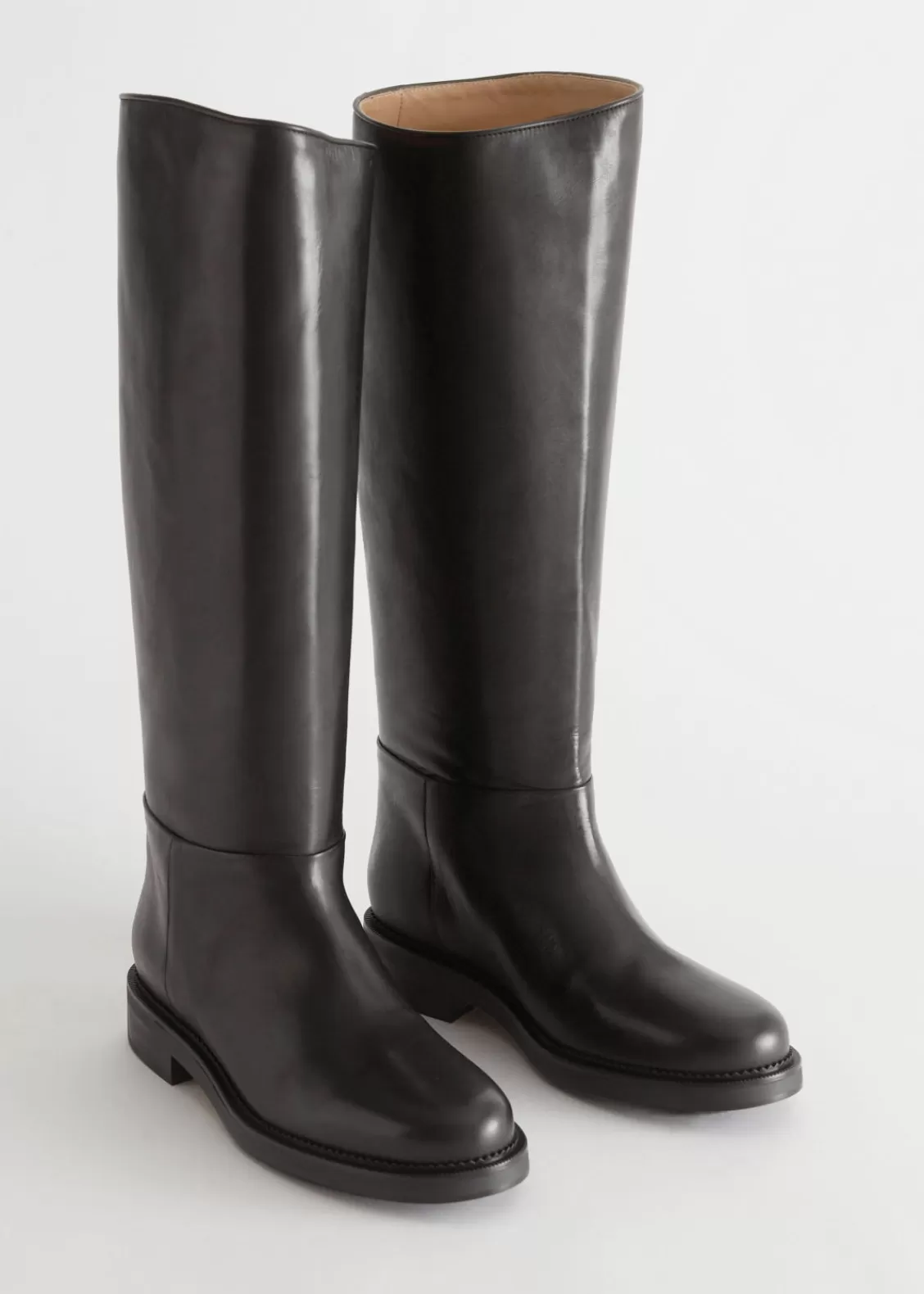 & Other Stories Boots | Leather Riding Boots