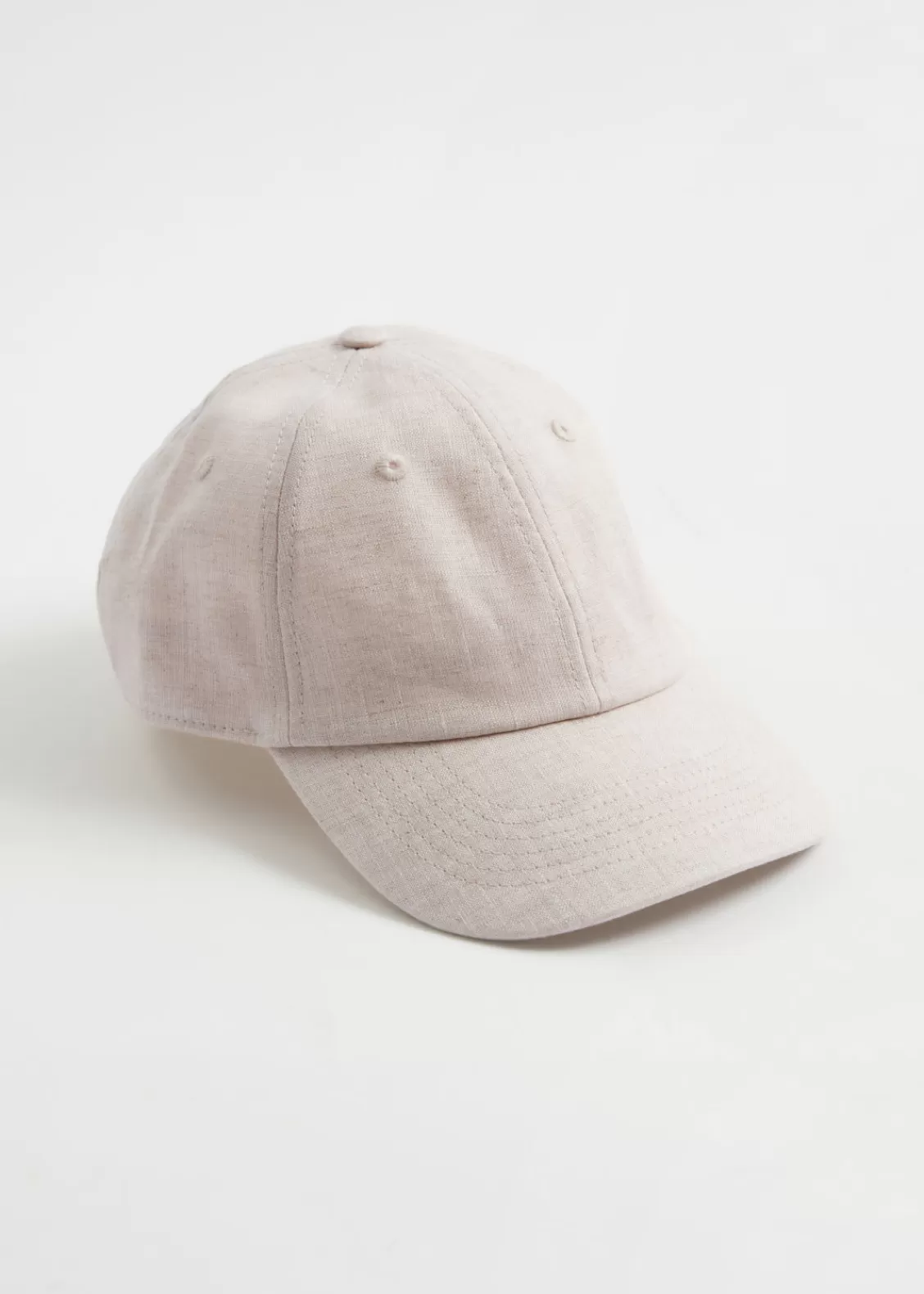 & Other Stories Hats | Linen Baseball Cap Wheat