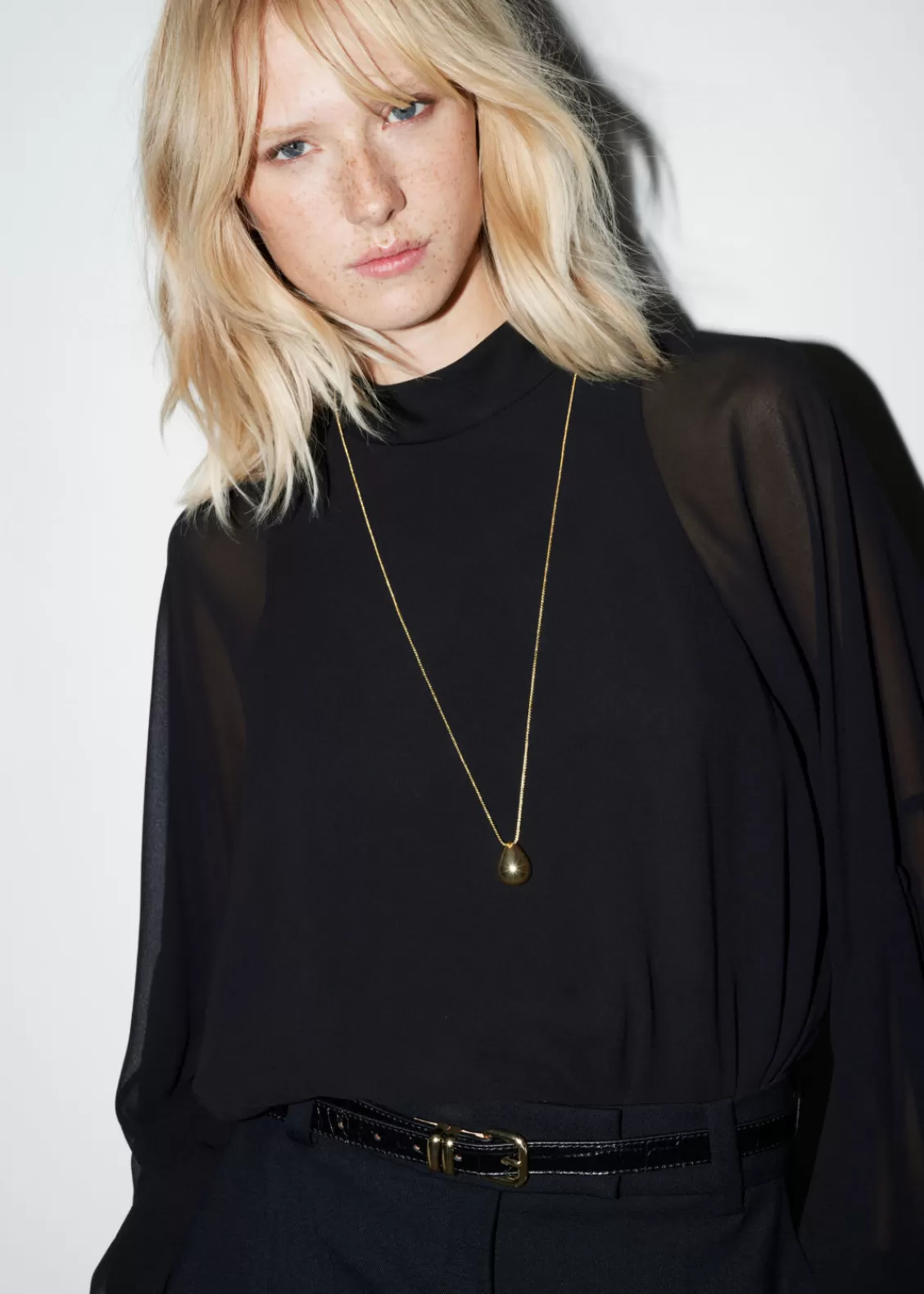 & Other Stories Necklaces | Long Drop-Pendant Necklace Gold