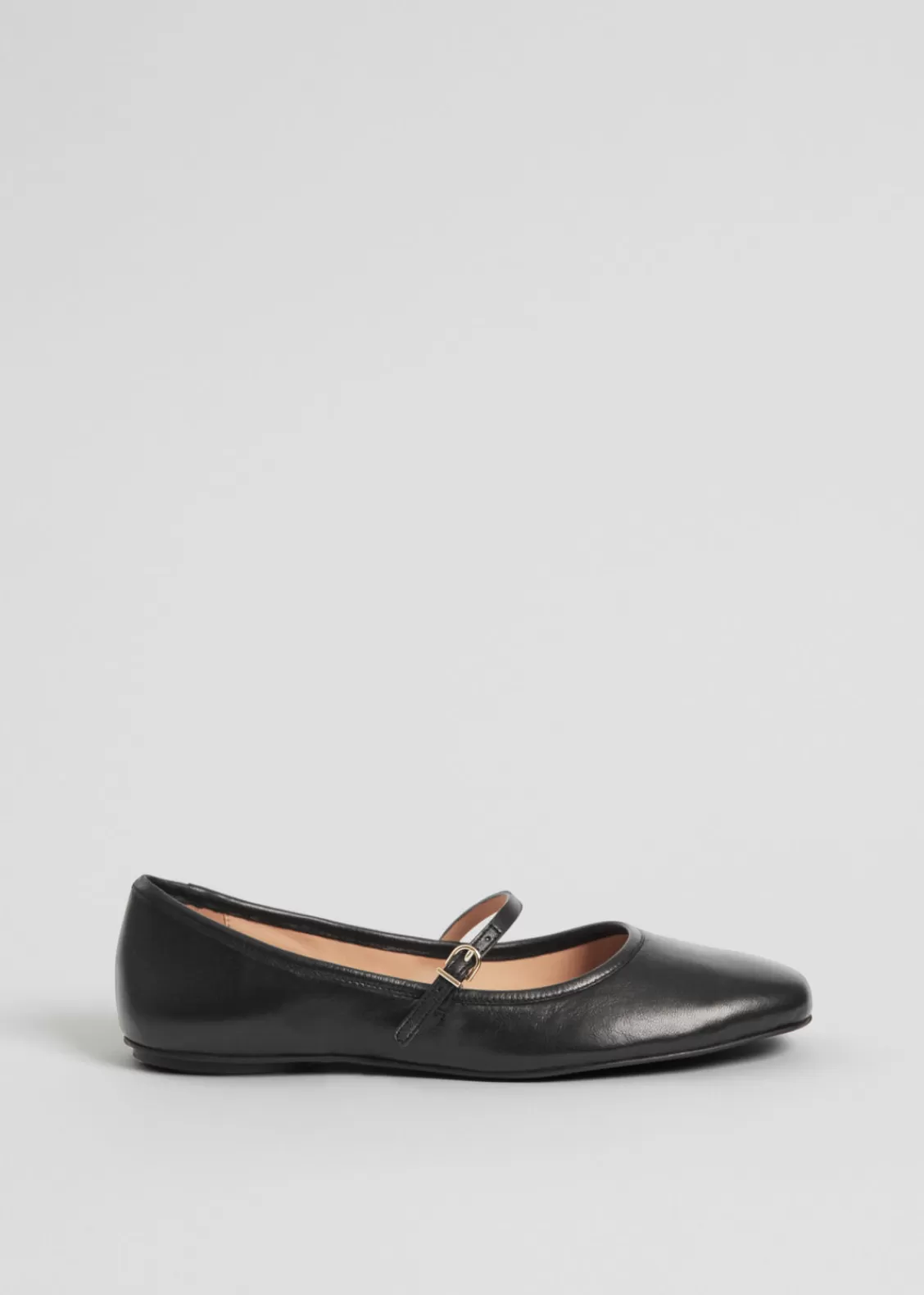 & Other Stories Loafers & Flats | Mary Jane Leather Ballerina Flats