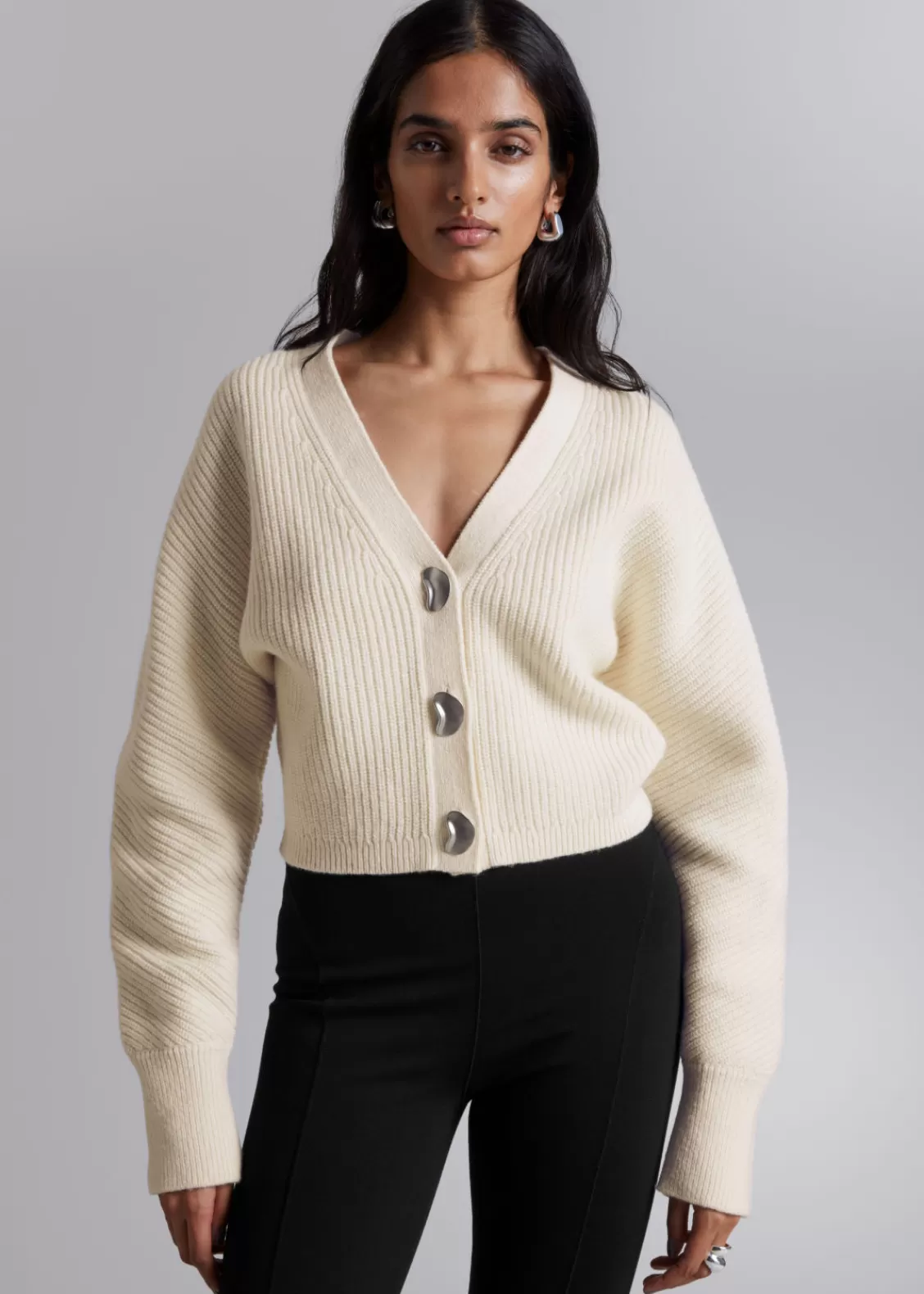 & Other Stories Sweaters & Knits | Metal Button Knit Cardigan