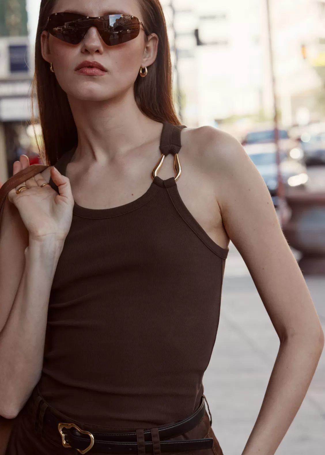 & Other Stories Tops | Metal-Buckle Tank Top