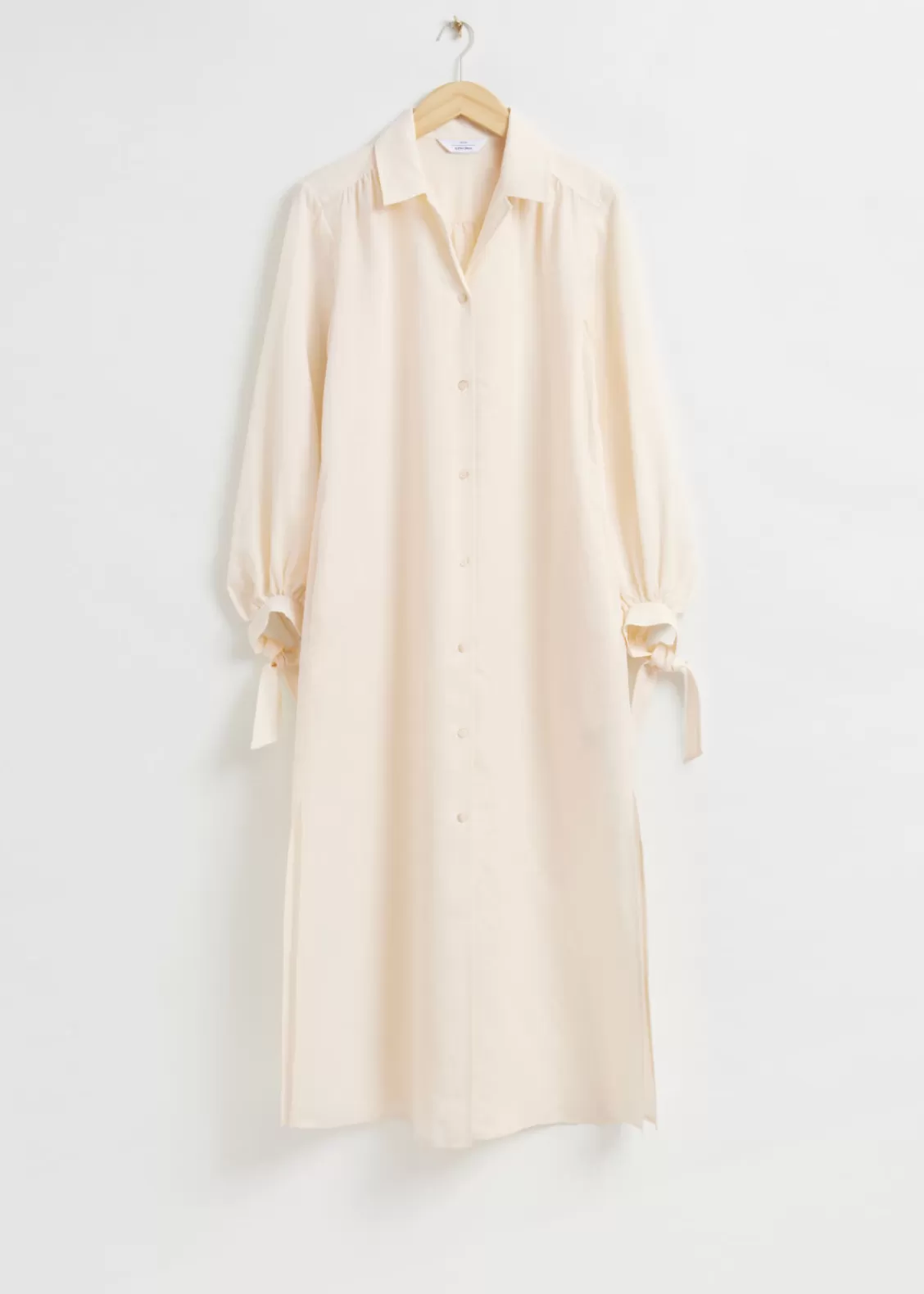 & Other Stories Dresses | Oversized Airy Shirt Dress Ivory