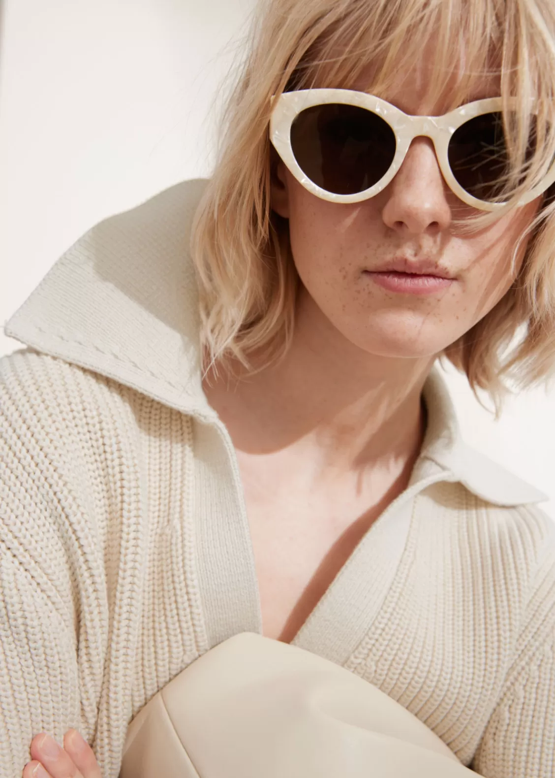 & Other Stories Sweaters & Knits | Oversized Collared Sweater Ivory