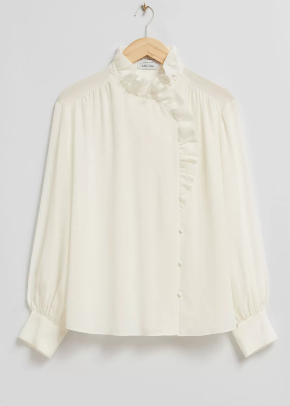 & Other Stories Blouses & Shirts | Oversized Silk Blouse Ivory