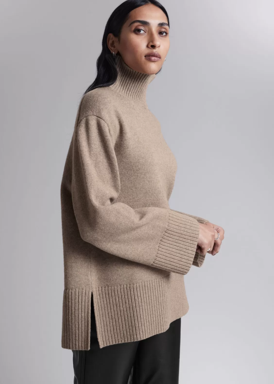 & Other Stories Sweaters & Knits | Oversized Turtleneck Merino Sweater