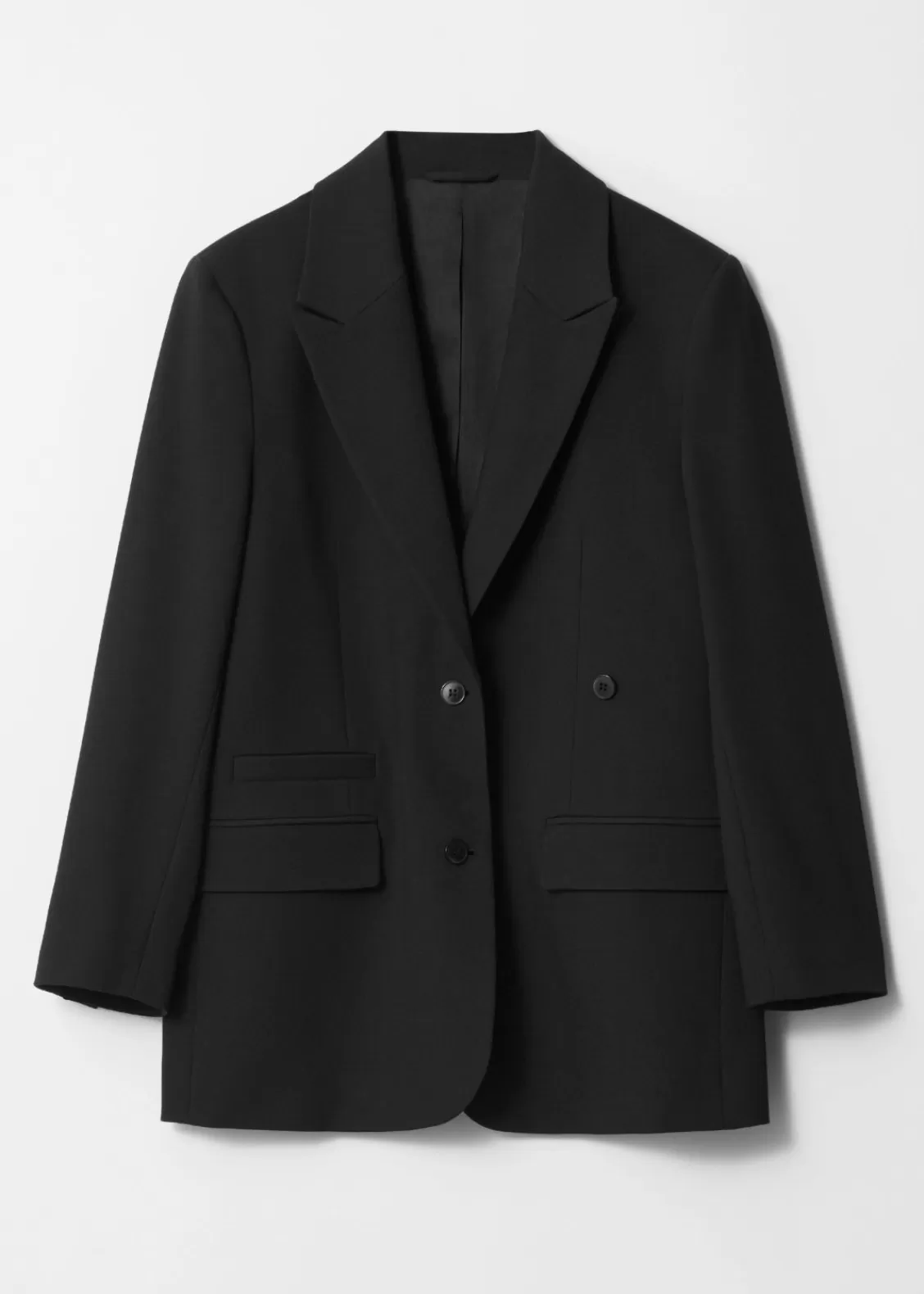 & Other Stories Blazers & Vests | Oversized Wool-Blend Blazer Black