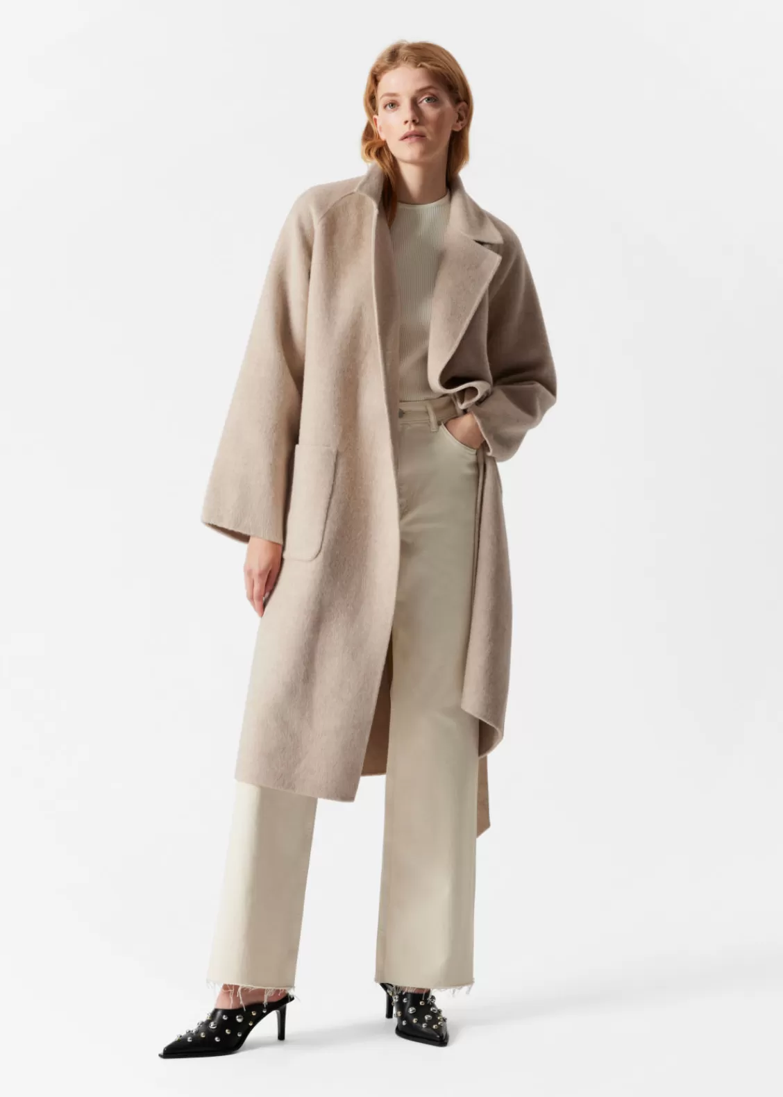 & Other Stories Outerwear | Patch Pocket Belted Coat