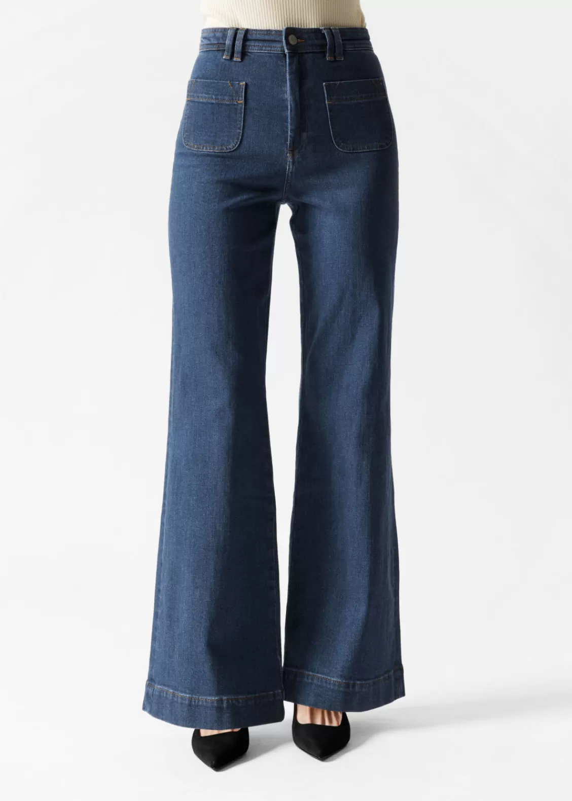 & Other Stories Jeans | Patch-Pocket Bootcut Jeans