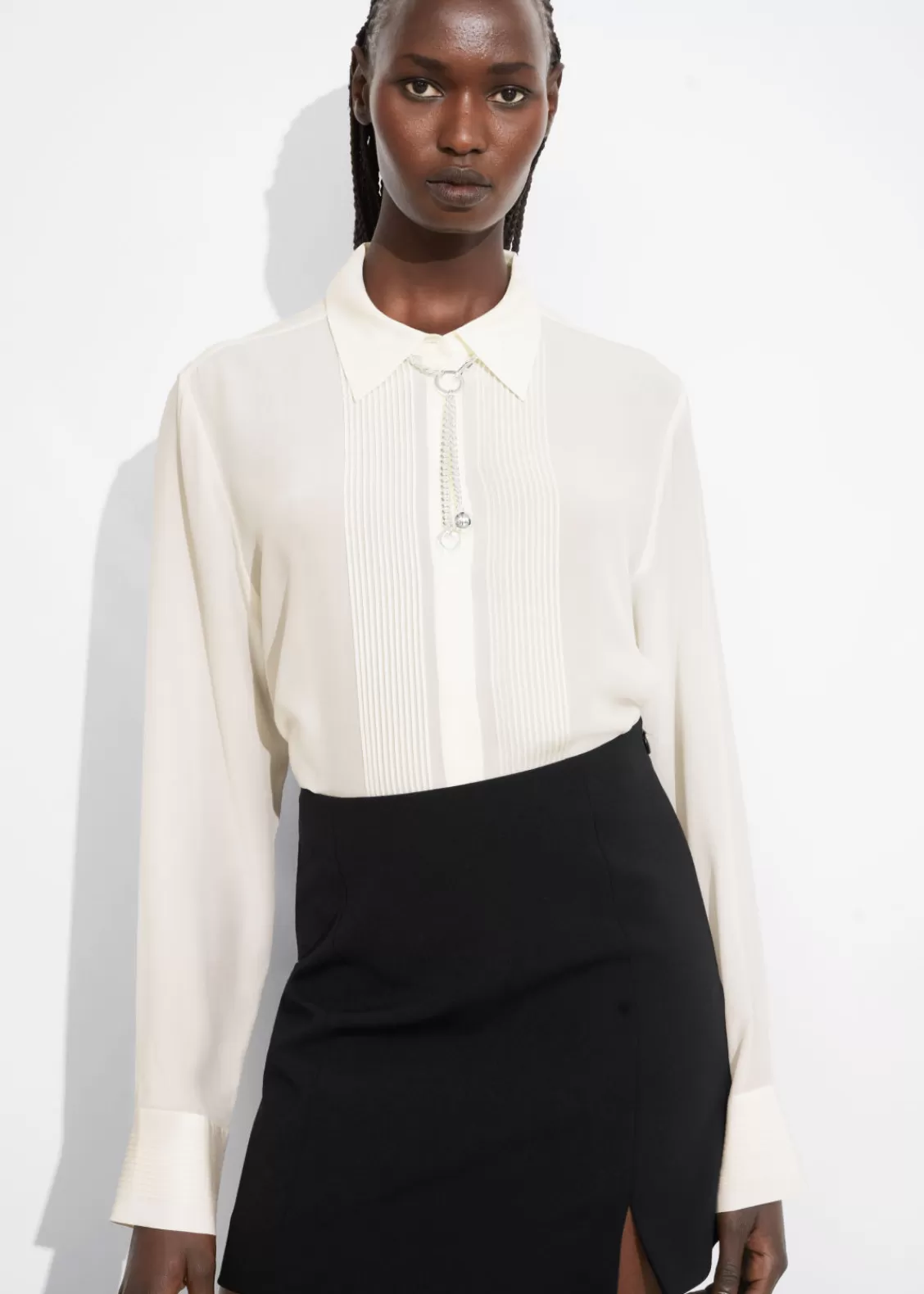 & Other Stories Blouses & Shirts | Pintuck-Detailed Silk Shirt