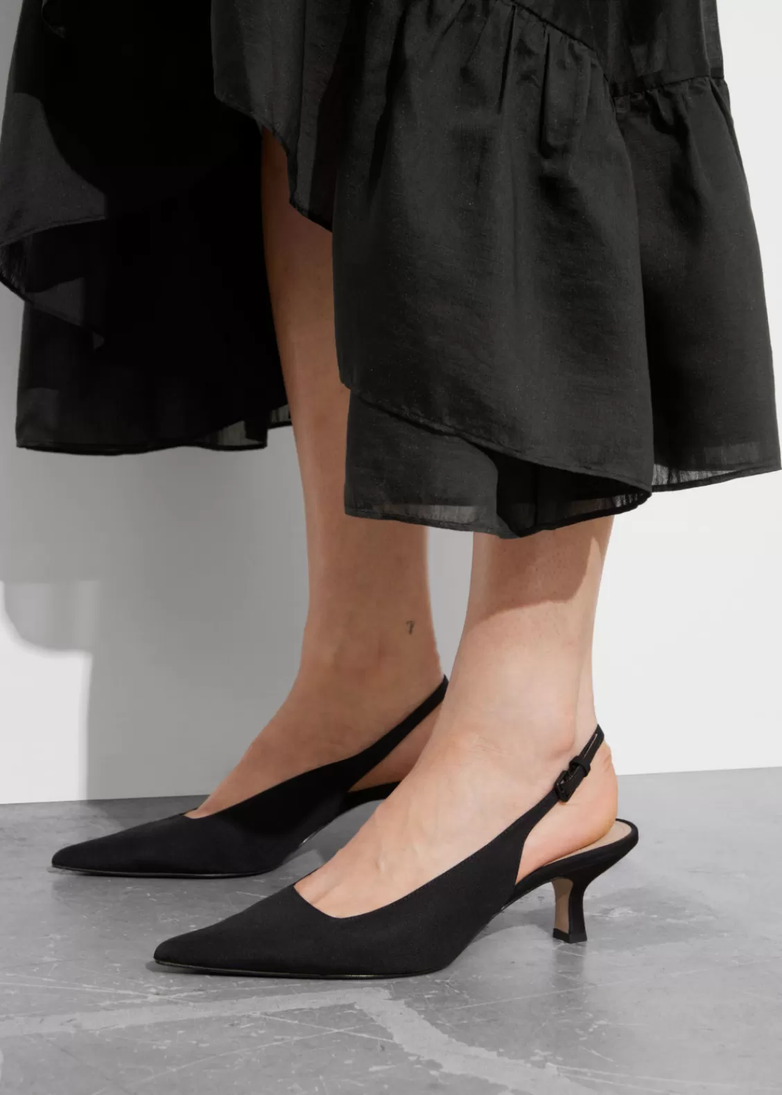 & Other Stories Heels | Pointed Slingback Pumps