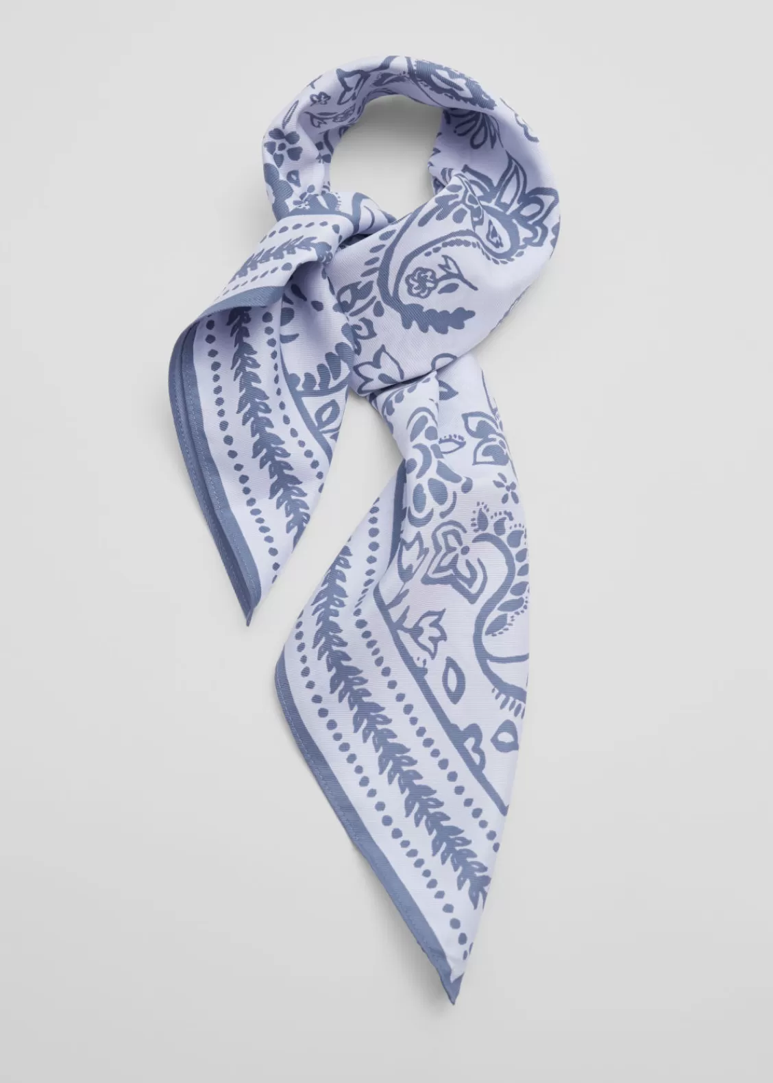 & Other Stories Scarves | Printed Scarf Indigo/Ivory