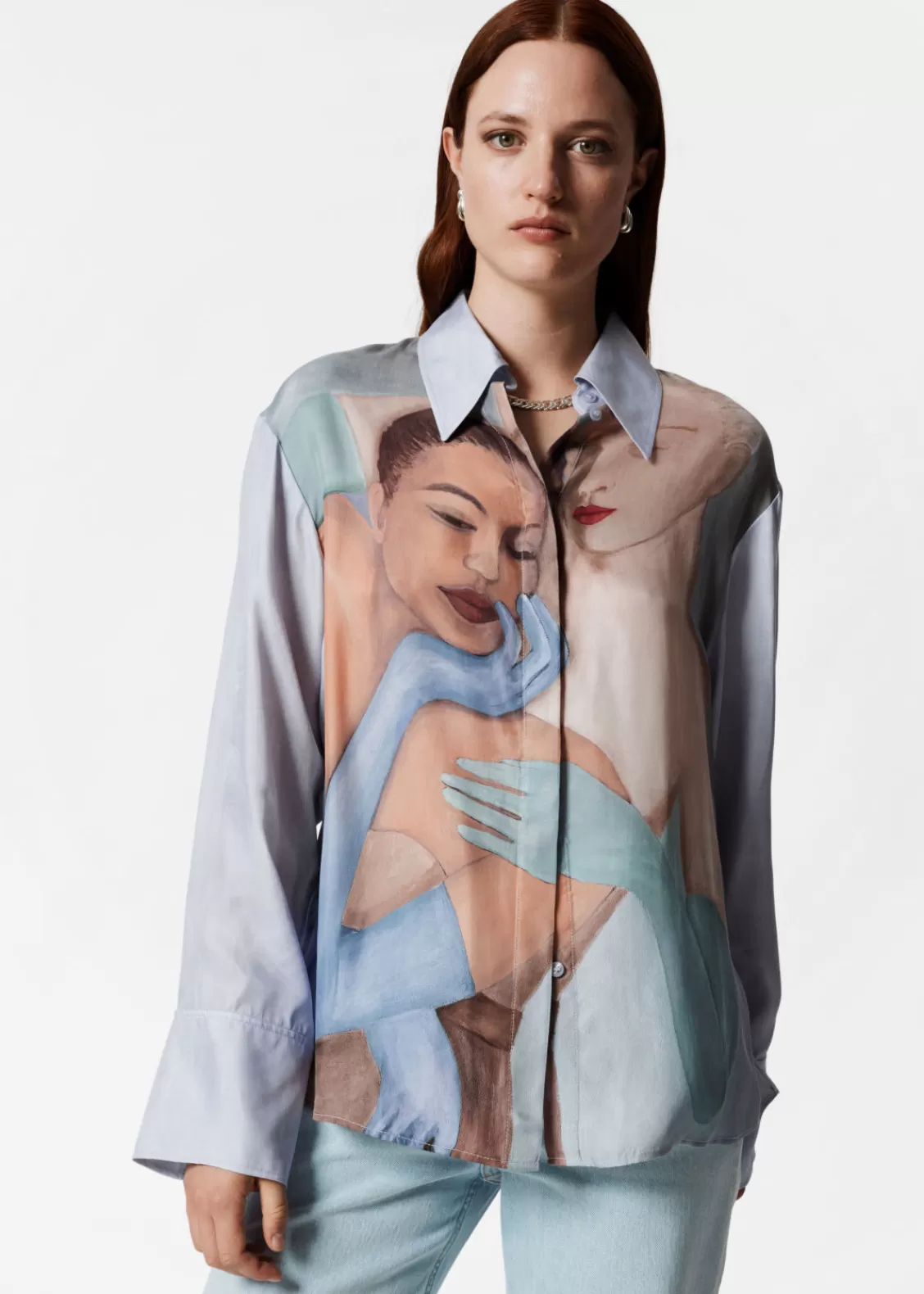 & Other Stories Blouses & Shirts | Printed Shirt Face Print