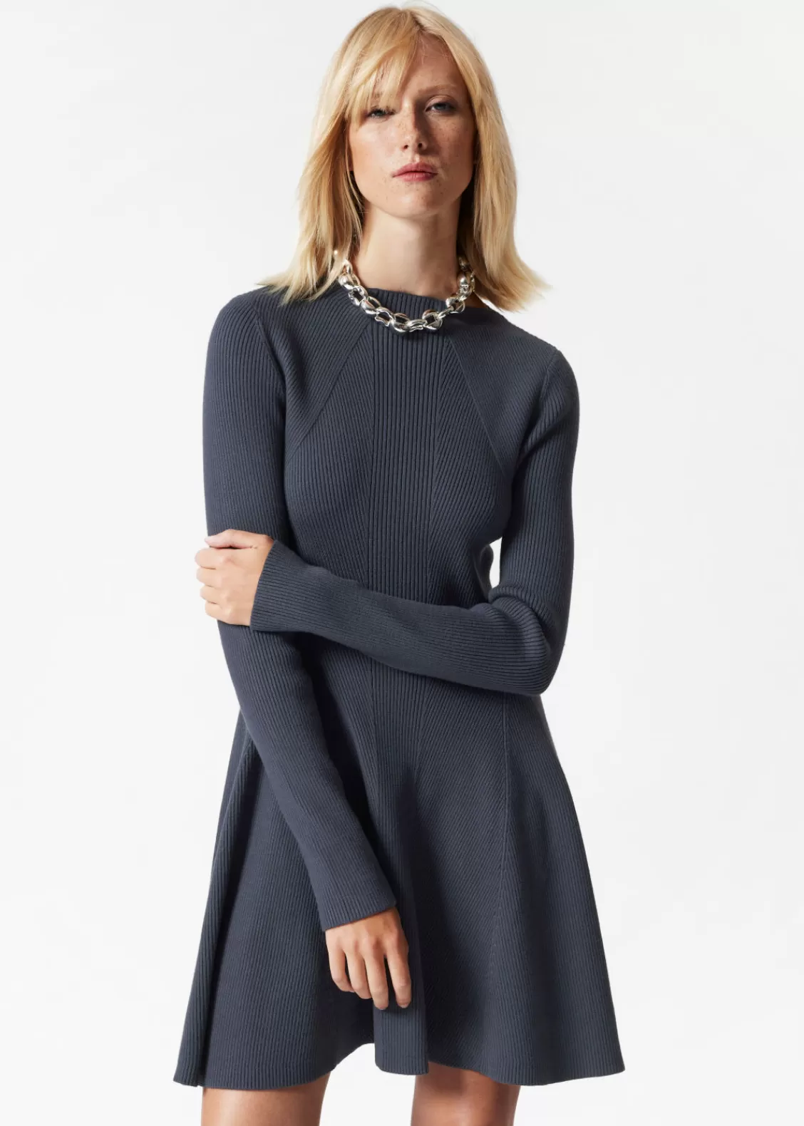 & Other Stories Dresses | Sweaters & Knits | Rib Knit Mini Dress