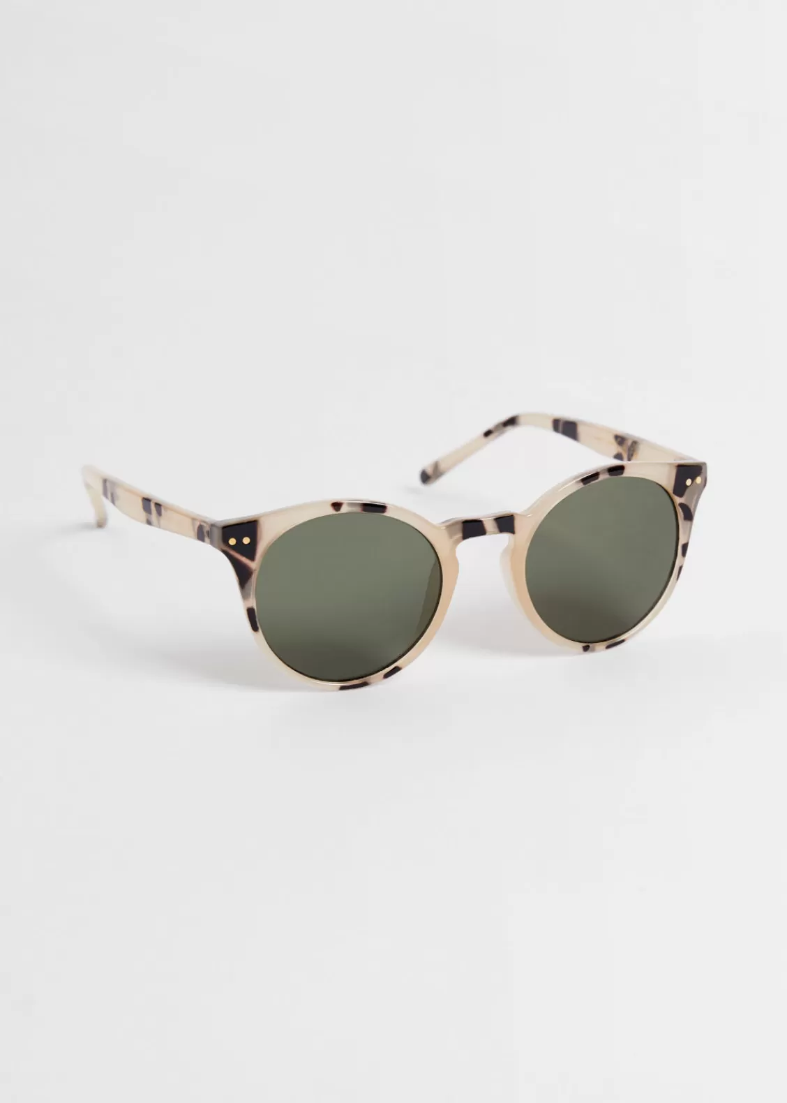 & Other Stories Sunglasses | Round Classic Sunglasses Beige