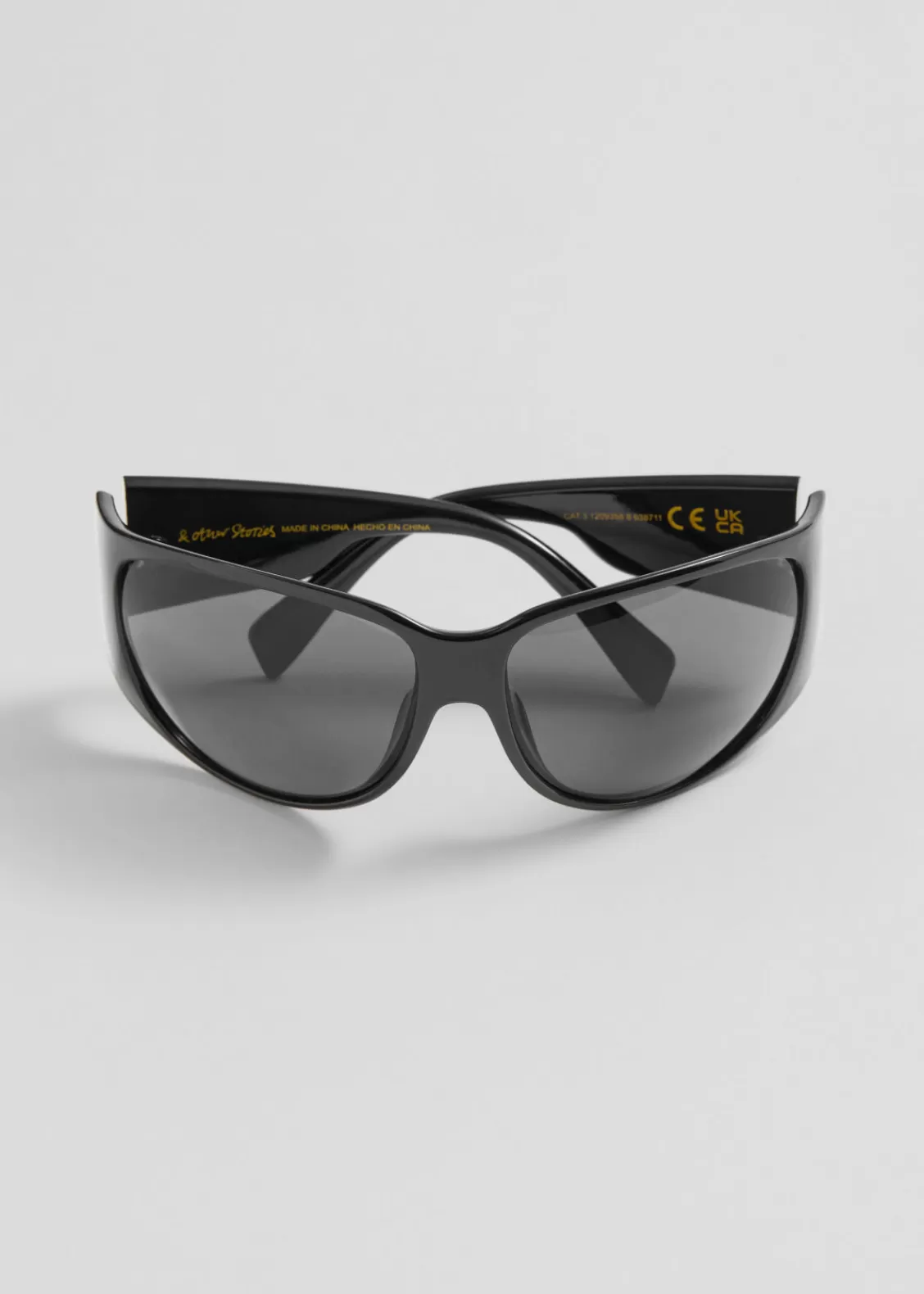 & Other Stories Sunglasses | Rounded Sunglasses Black