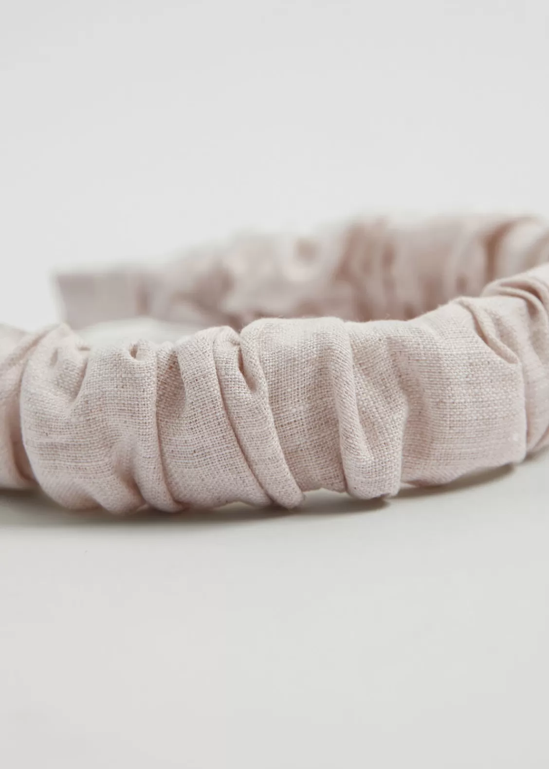 & Other Stories Hair Accessories | Ruched Linen Alice Headband Wheat