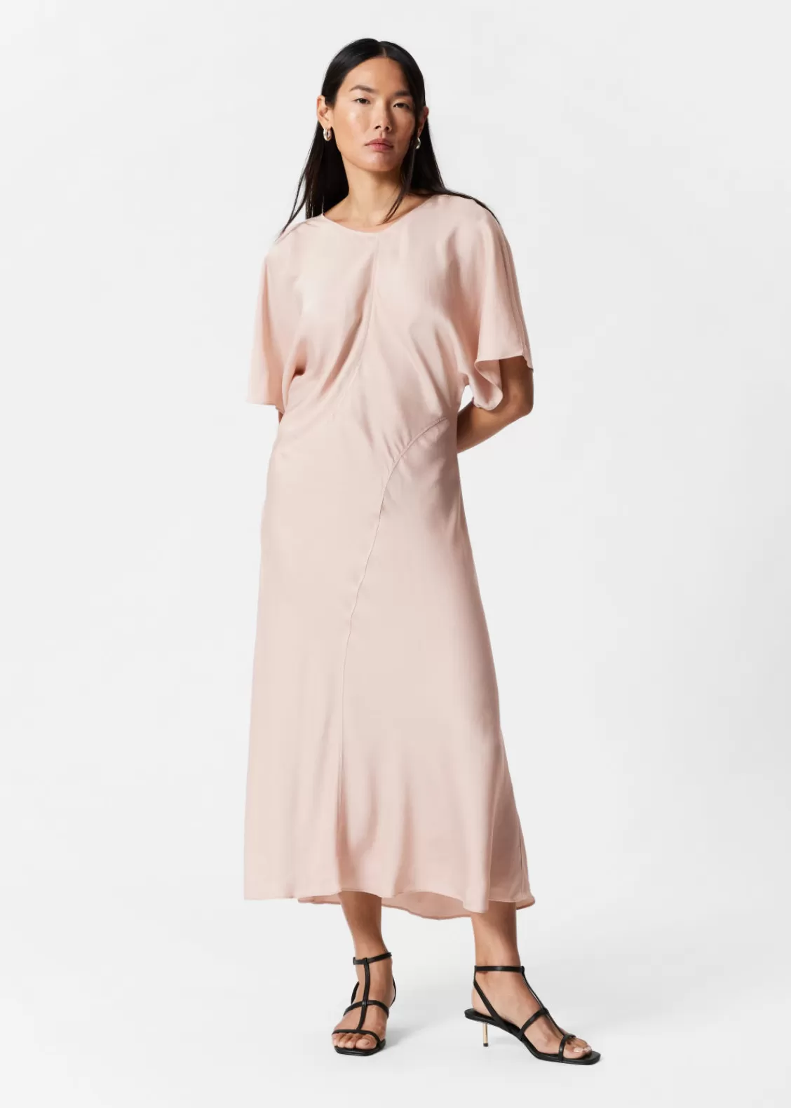 & Other Stories Dresses | Satin Midi Dress