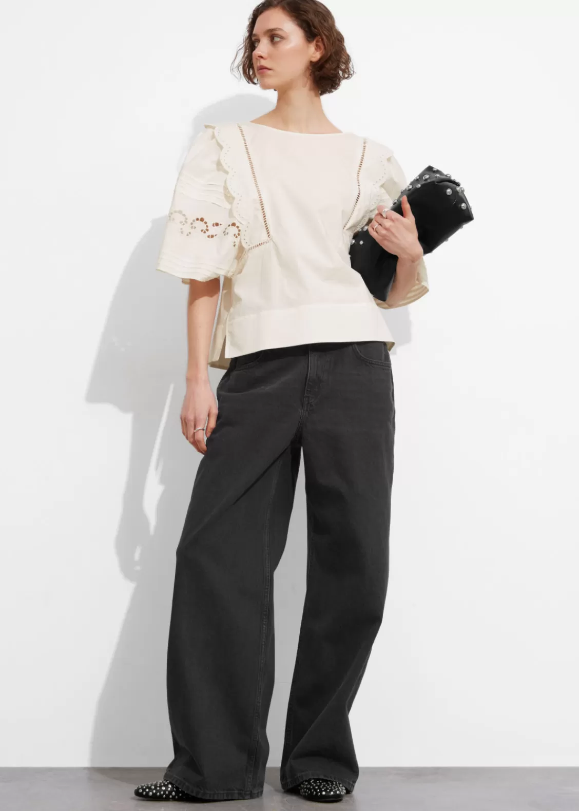 & Other Stories Blouses & Shirts | Scalloped Blouse White