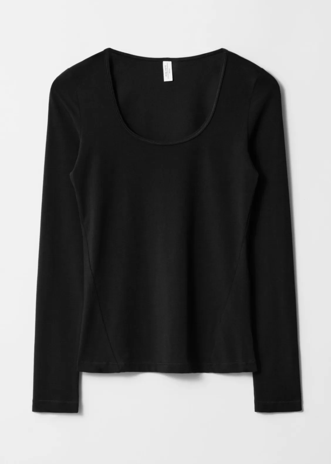 & Other Stories Tops | Scoop-Neck Long-Sleeve Jersey Top