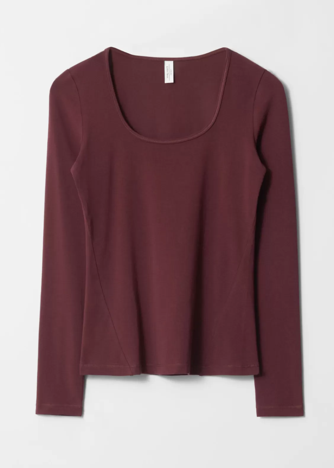 & Other Stories Tops | Scoop-Neck Long-Sleeve Jersey Top