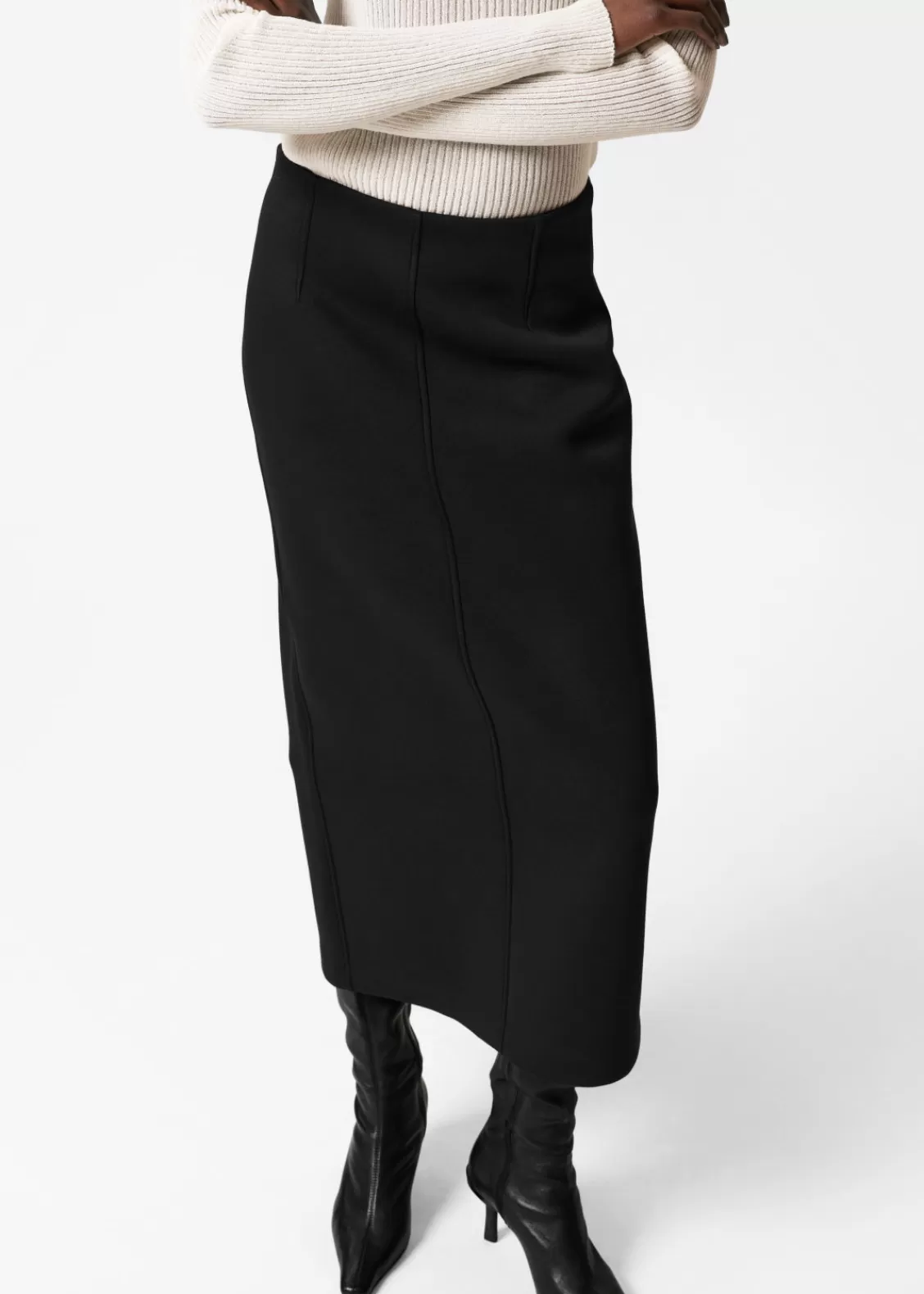 & Other Stories Skirts | Scuba Midi Skirt Black