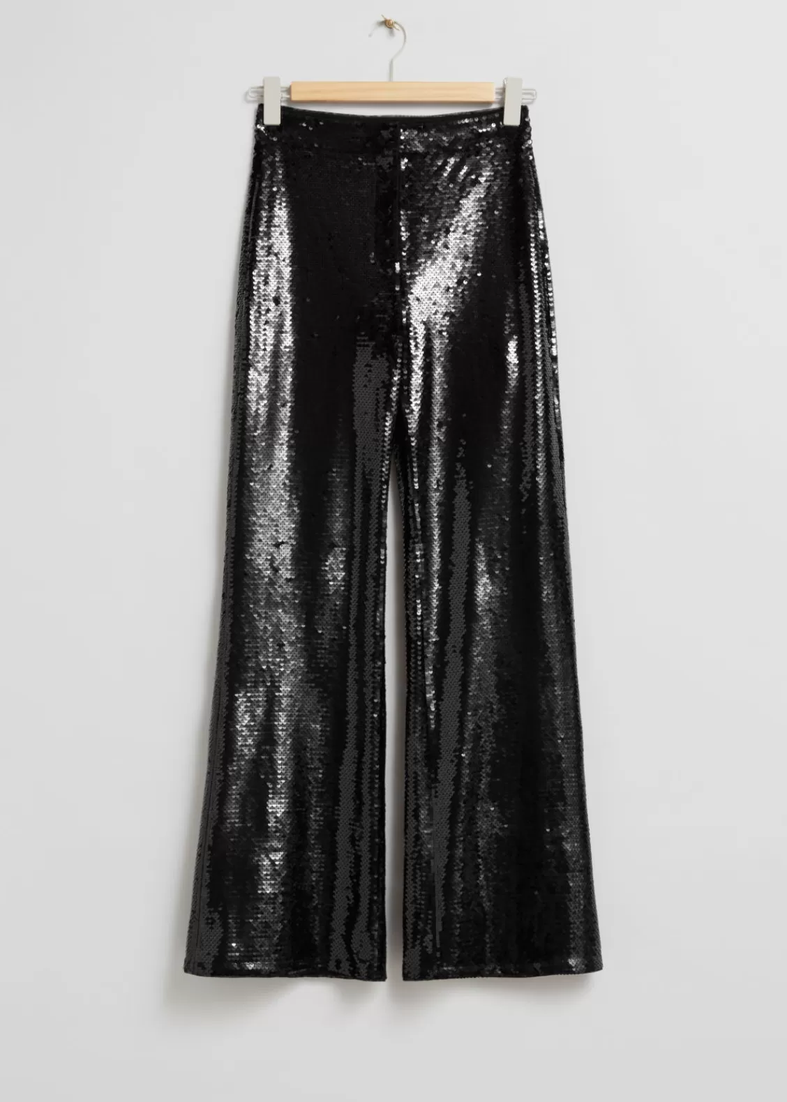 & Other Stories Pants | Sequin Trousers Black